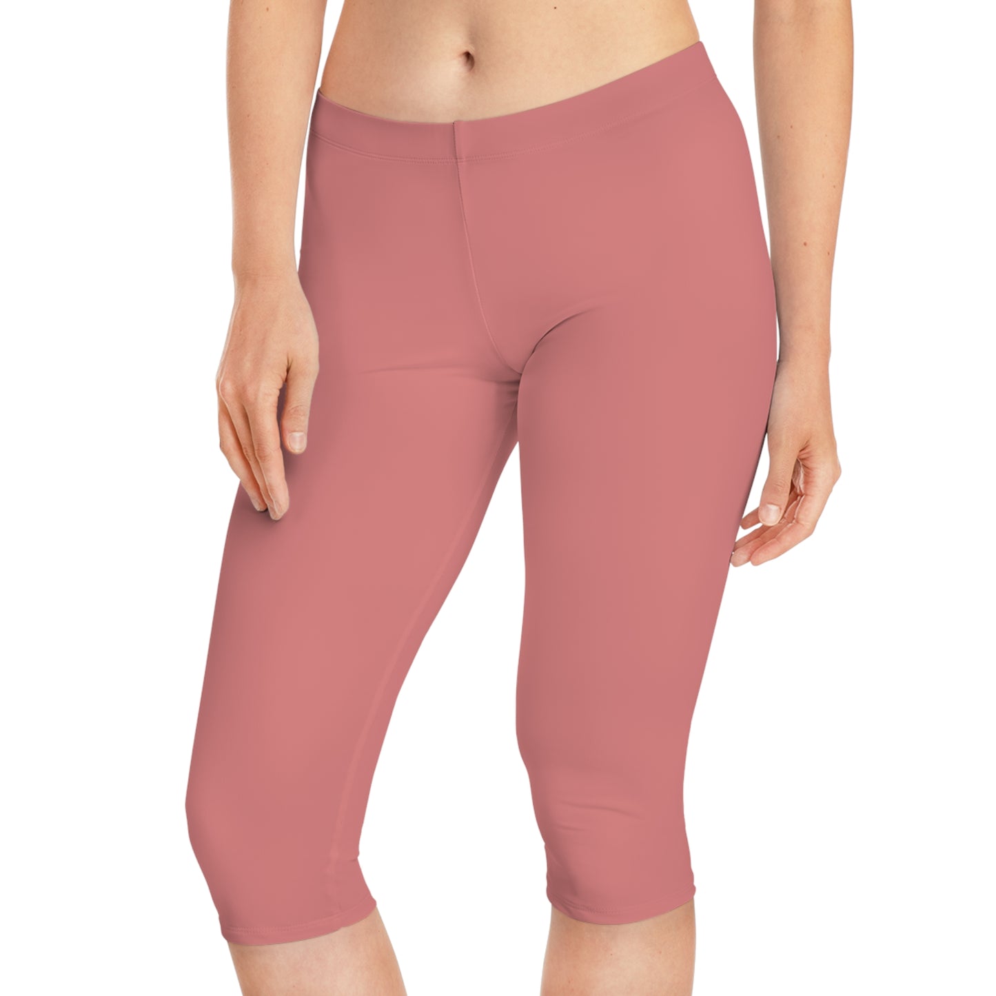 Pink Color Capri Leggings, Pink Capri Leggings 23