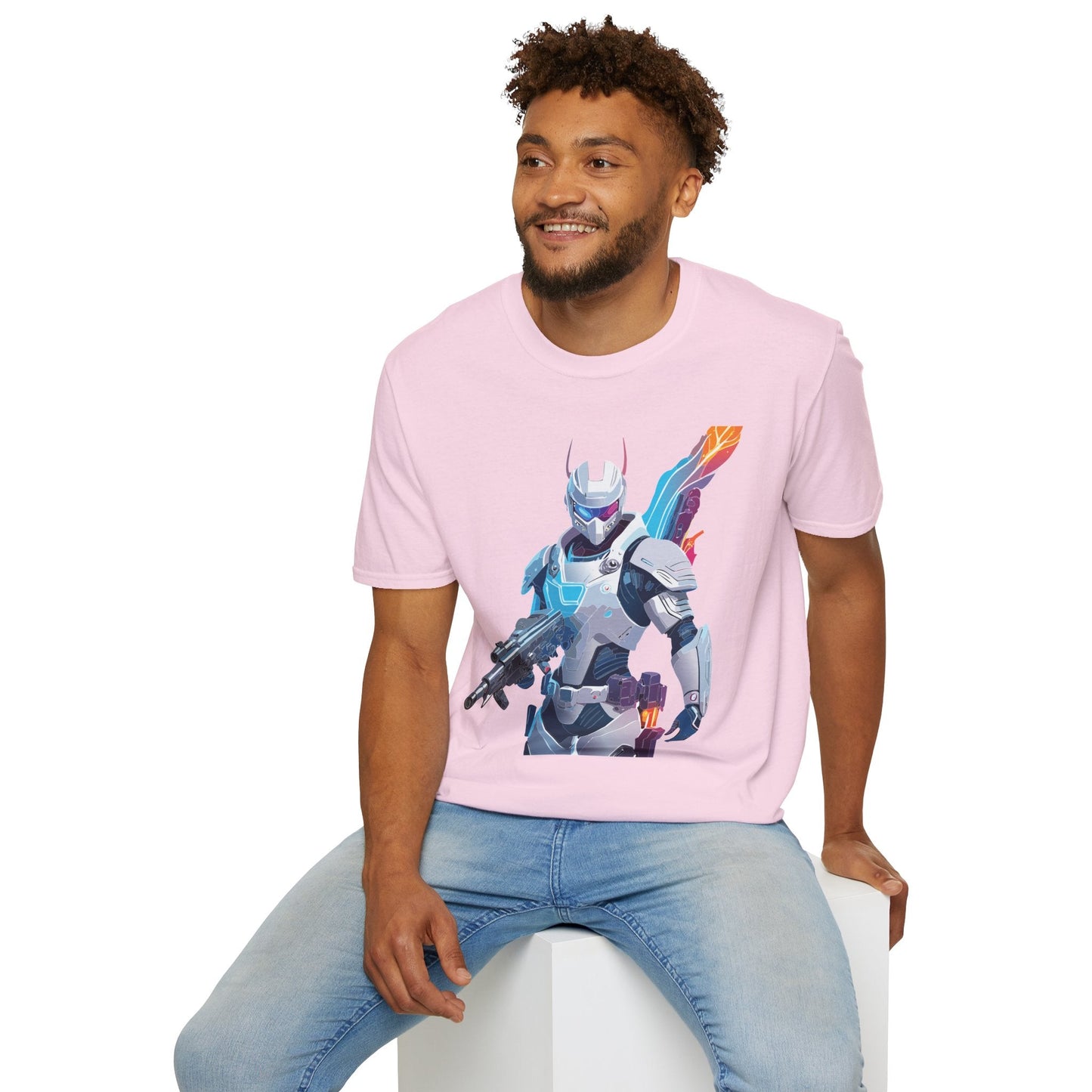 Robocop T Shirt Unisex Softstyle 64000 Graphic Tee 100 Percent Ring Spun Cotton Comfort