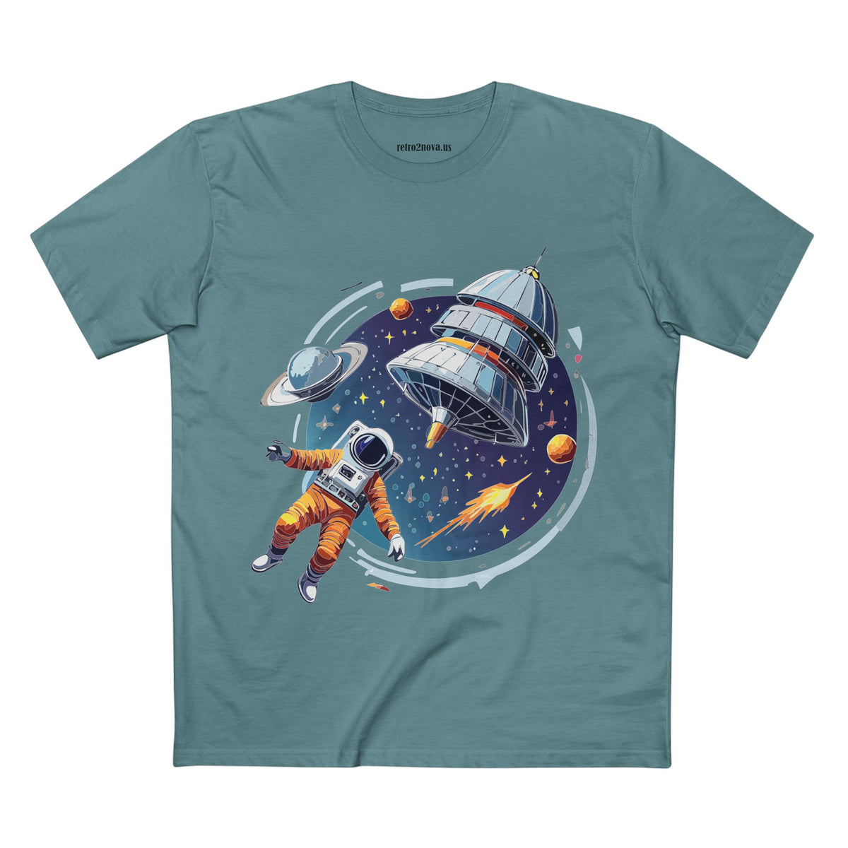 Cosmos Astronaut Graphic Tee Staple Unisex 100 Cotton Tee Shirt - CS-28