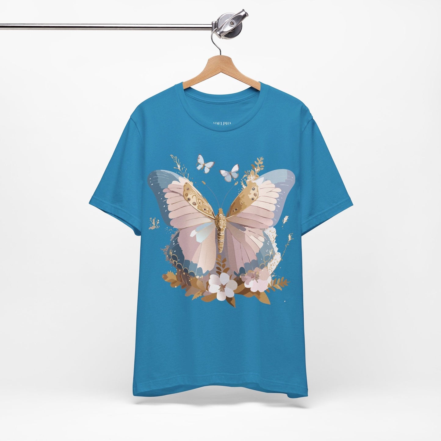 Butterfly Graphic Tee Unisex Short Sleeve Art Design By Adelpha