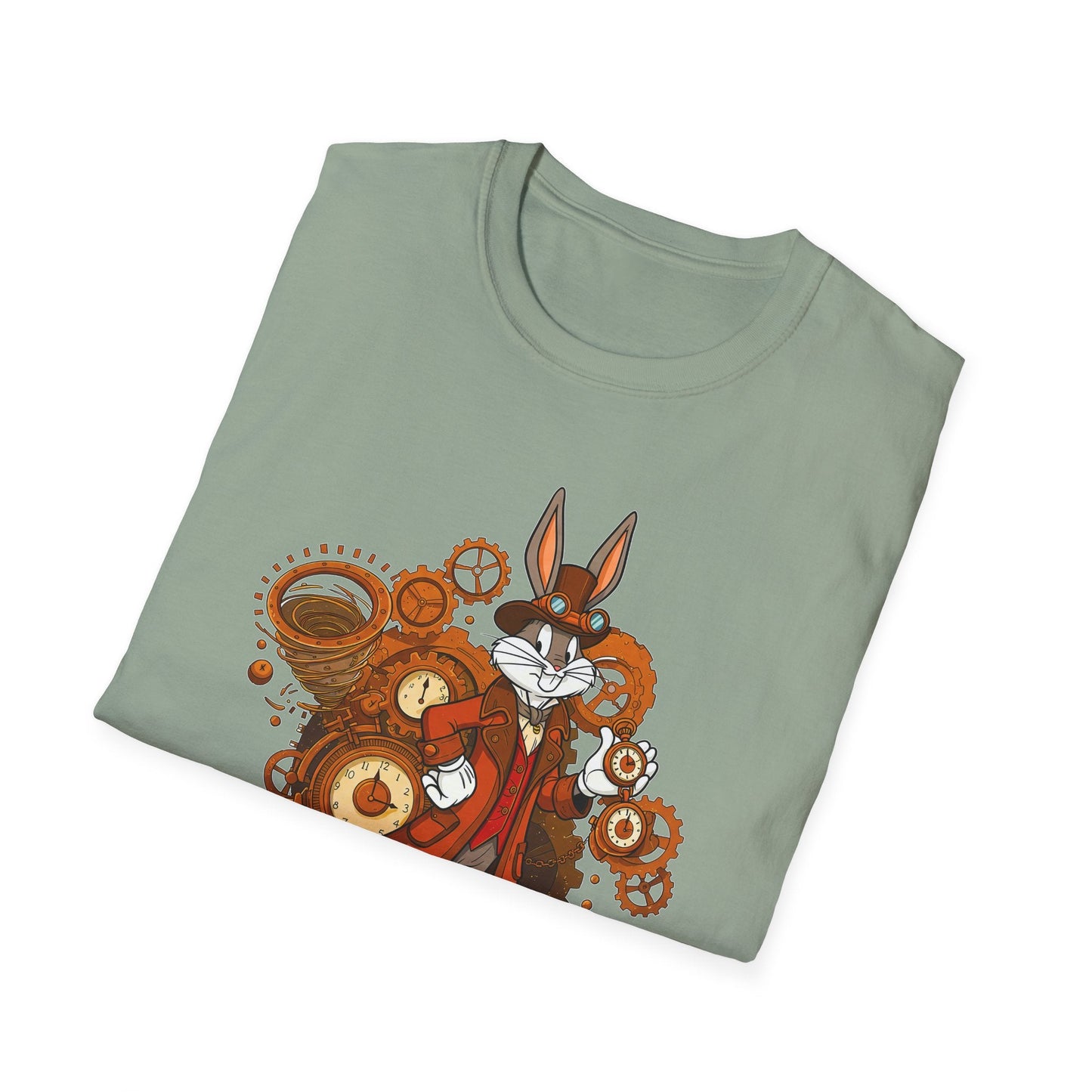 Cartoon Bunny Graphic Unisex Cotton Animal Animation Artwork Design Tee 40
