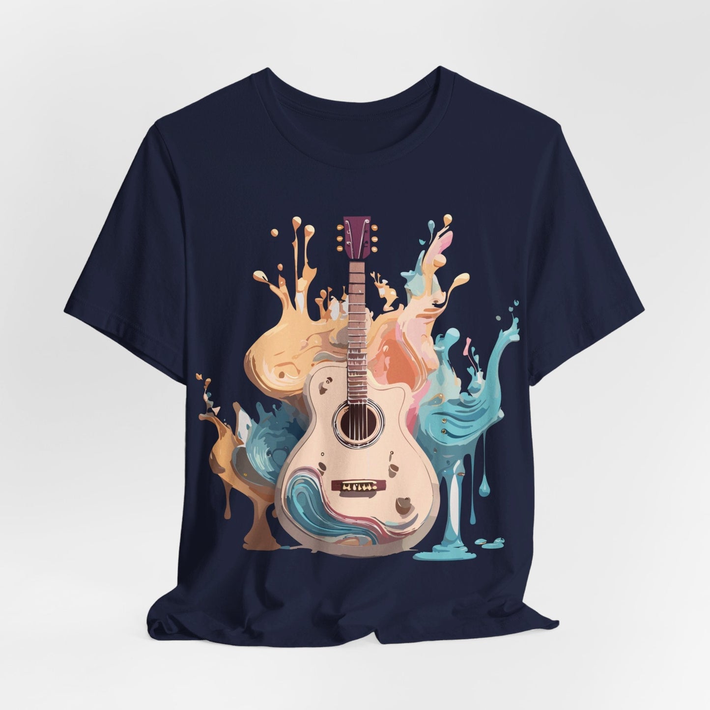 Music Graphic Unisex 100 Cotton Vintage Art with Musical Elements Tee 67