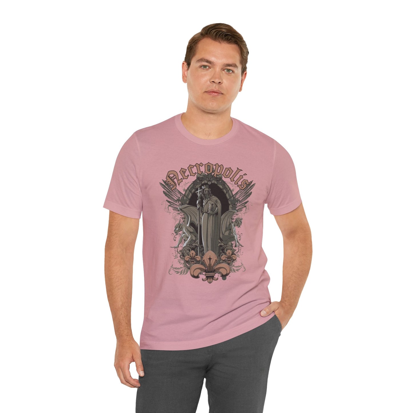 Gothic Skull Graphic Unisex Cotton T-Shirt r7