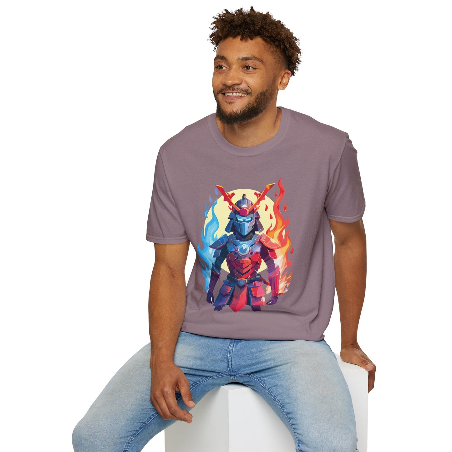 Samurai Shirt Unisex T Shirt Softstyle Ring Spun Cotton Gildan 64000 100 Percent Cotton Tee