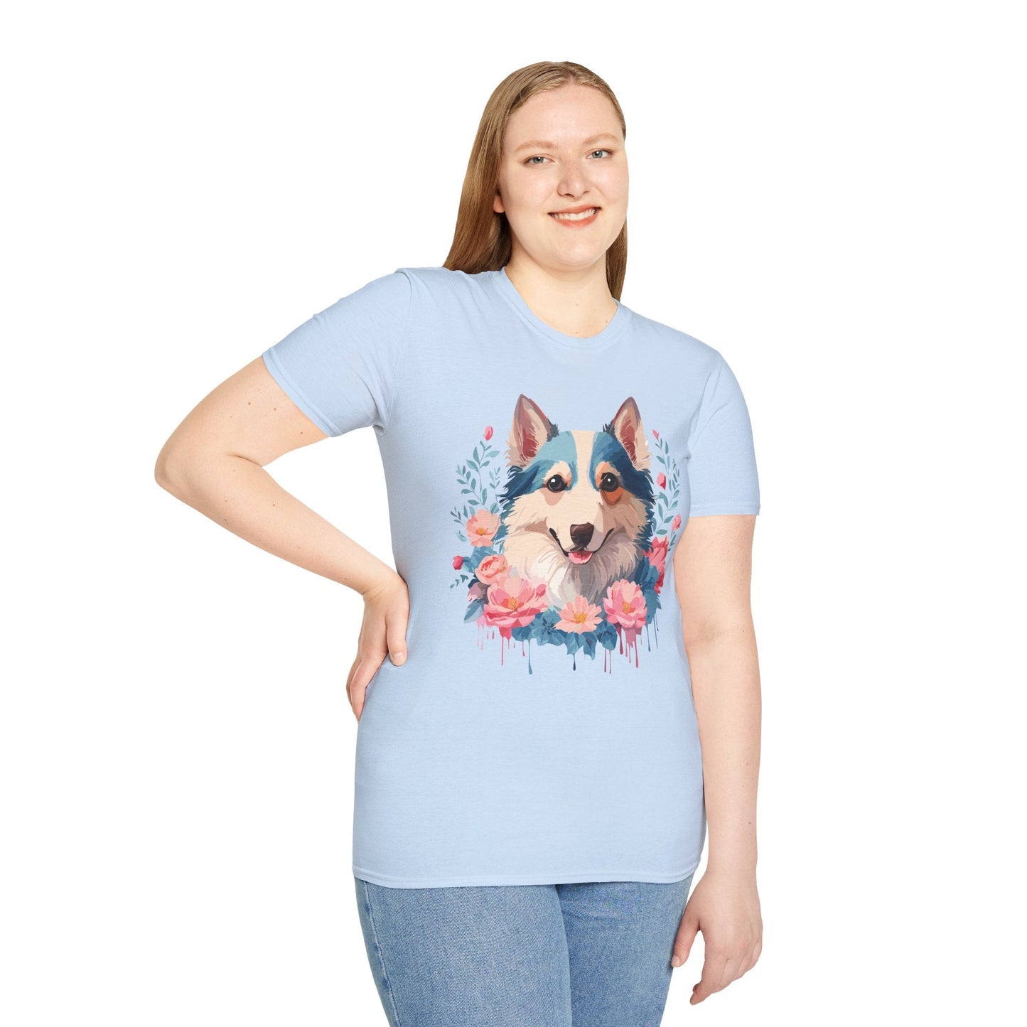 Dog Shirt Unisex Animal Tee Softstyle Cotton Lightweight Breathable