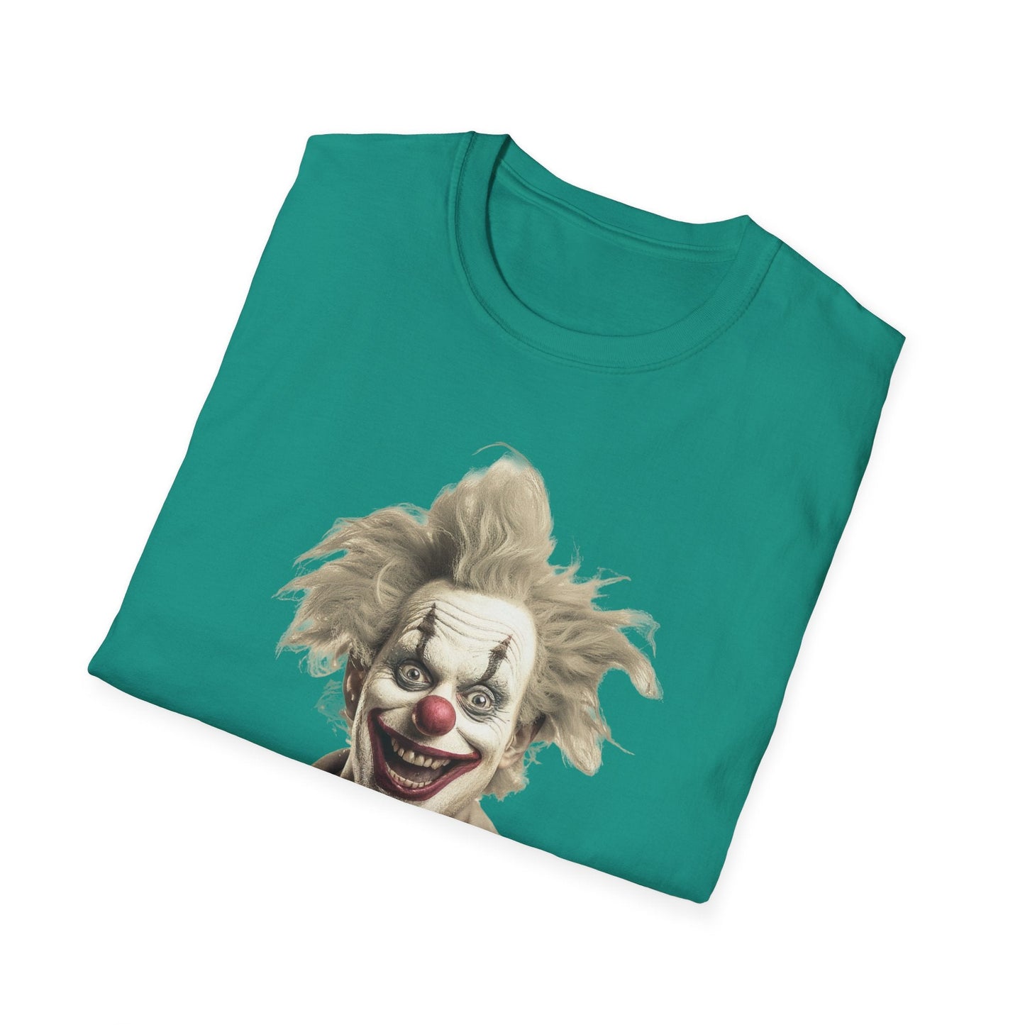 Clown Shirt Unisex T Shirt Funny Man Circus Shirt Scary Man Shirt Softstyle Gildan 64000