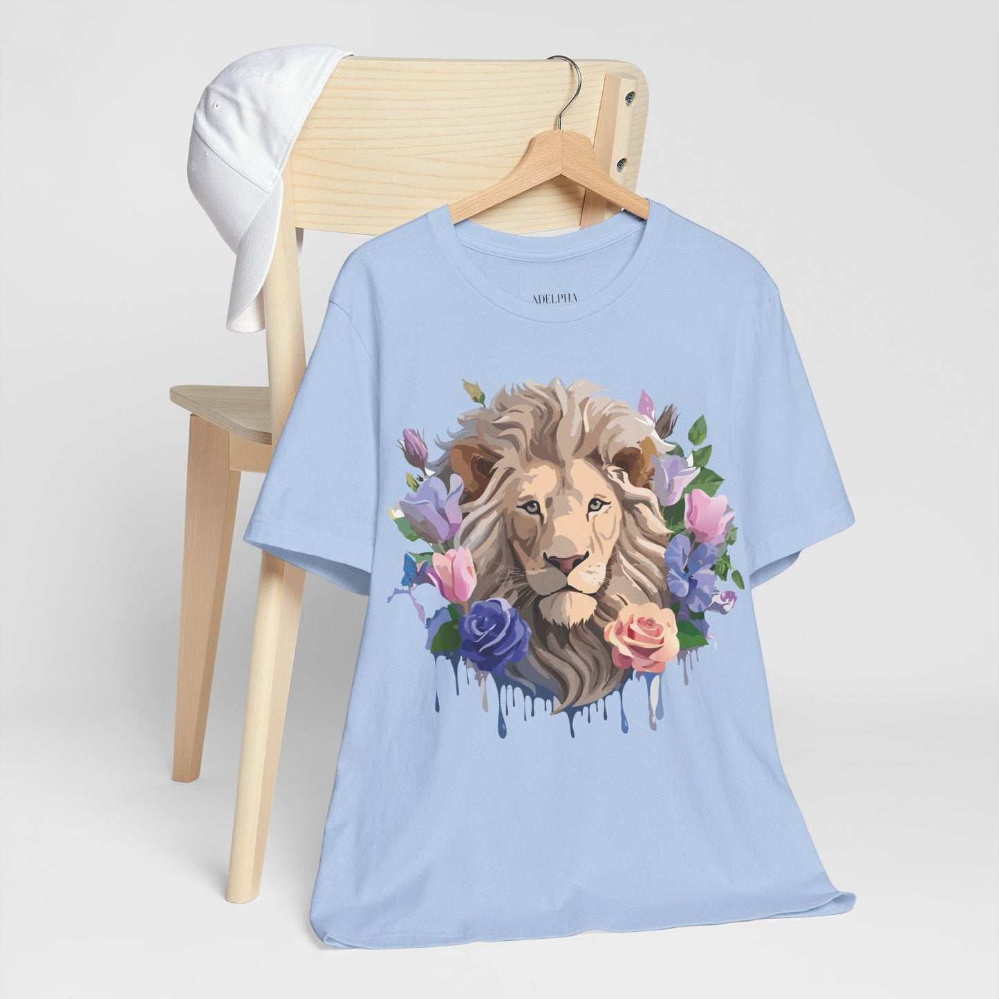 Lion Graphic Unisex 100 Cotton Vintage Animal Artwork Tee 4