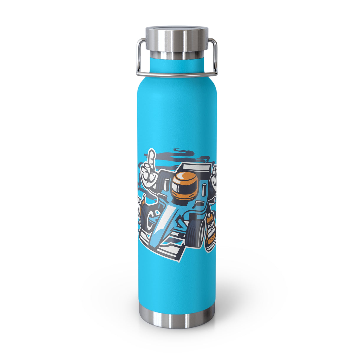22oz Copper Insulated Water Bottle with Cartoon Design - CV107