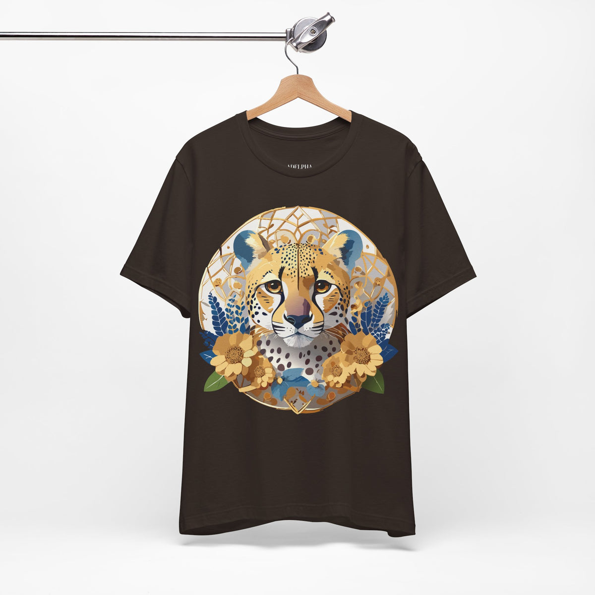 Medallion Graphic Unisex Cotton Bella+Canvas Tee with Floral Art Design n146