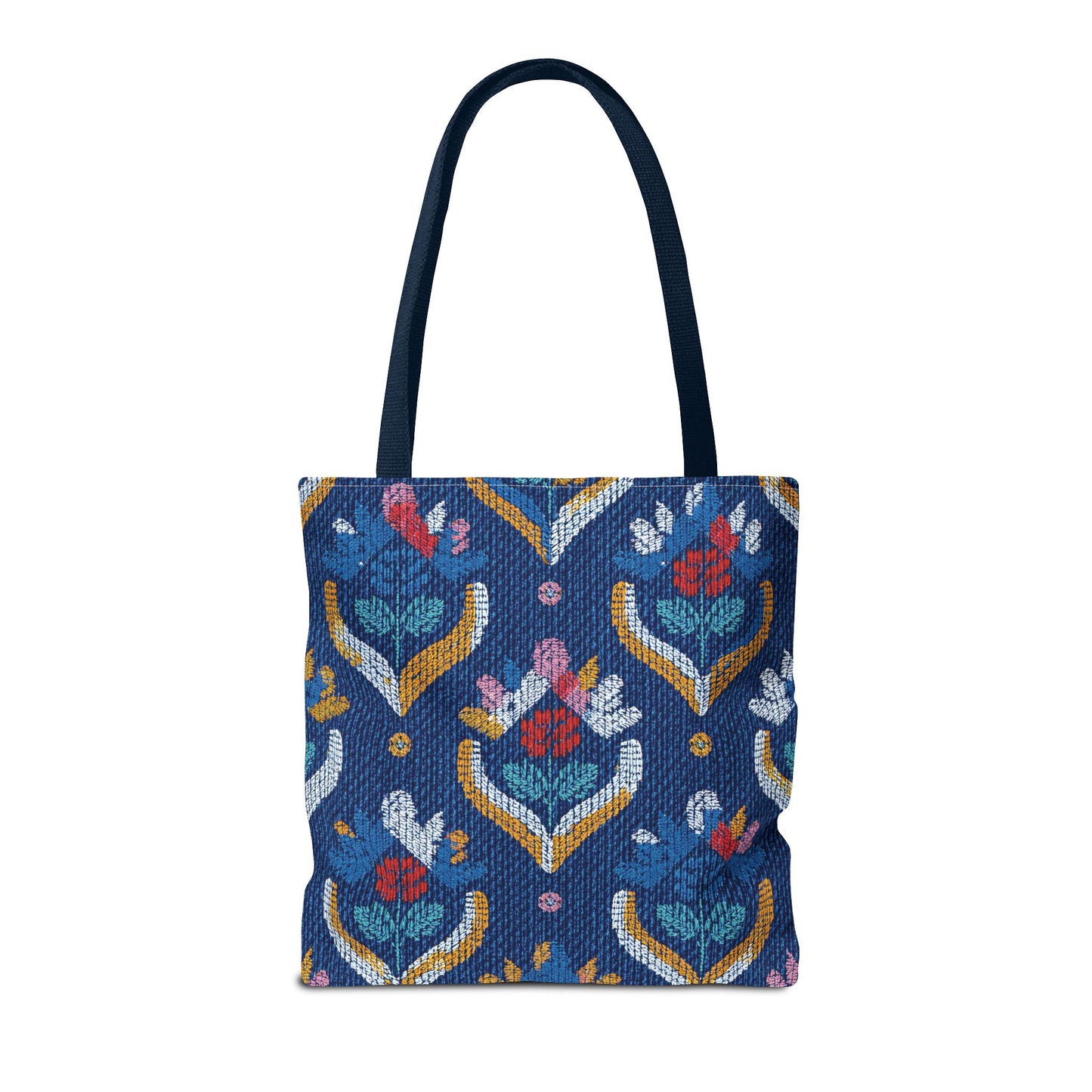 Denim Fabric Imitation Print Unisex Canvas Bag Poly Spun 3 Sizes Tote Bag 150
