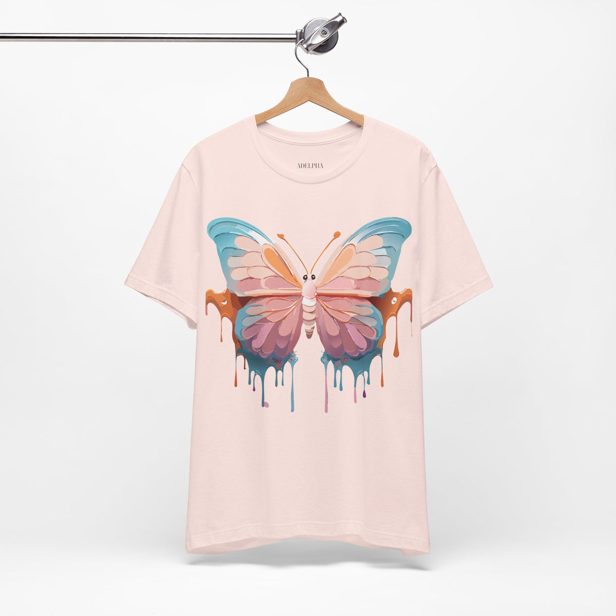 Butterfly Graphic Unisex Cotton Bella+Canvas Tee with Art Design n09