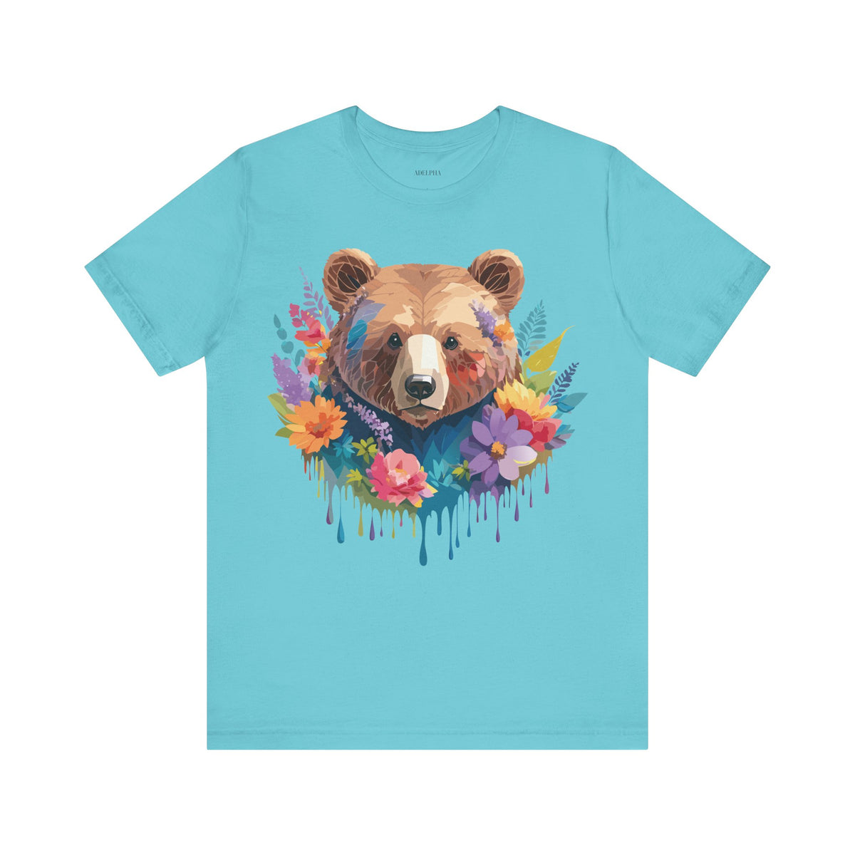 Bear Graphic Design Tee Bella+Canvas Unisex 100 Cotton Tee Shirt a120