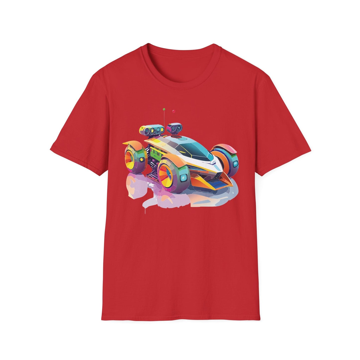 Car T Shirt Unisex Softstyle Tee With Cars Art Design Hot Wheels Edition Premium Cotton