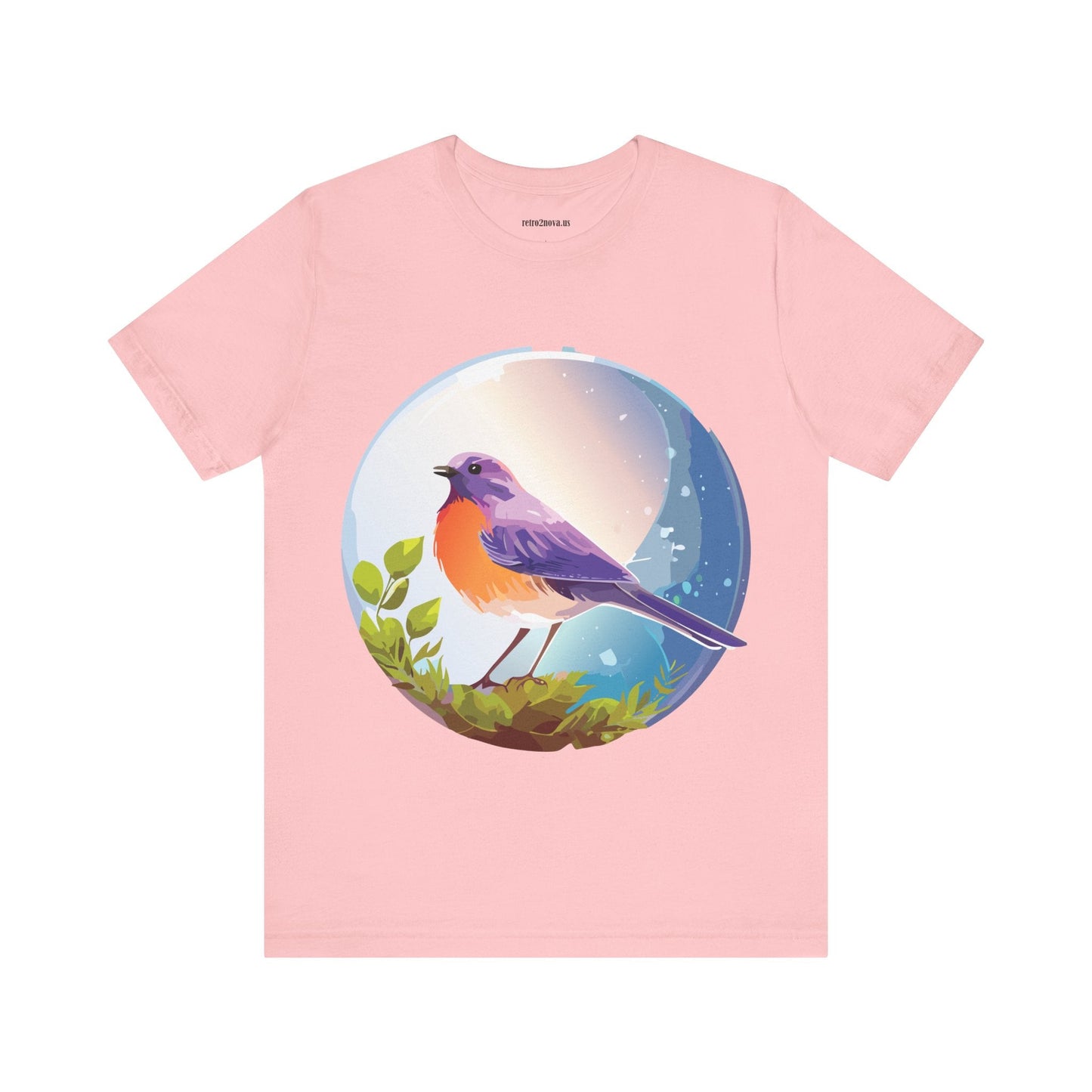 Unisex Animals And Bird Shirt Graphic Cotton T Shirt With Original Retro2Nova Art Premium Short Sleeve Tee