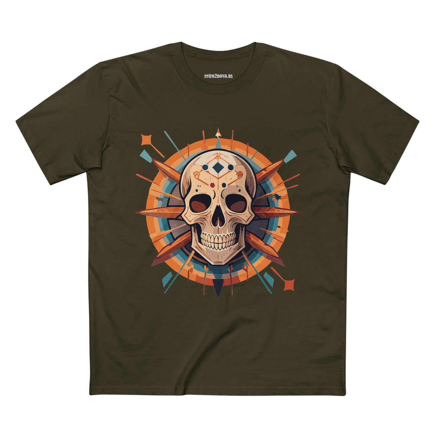 Skull And Skeleton Shirt SS20 Unisex Premium Cotton Tee With Original Art Design Retro2Nova