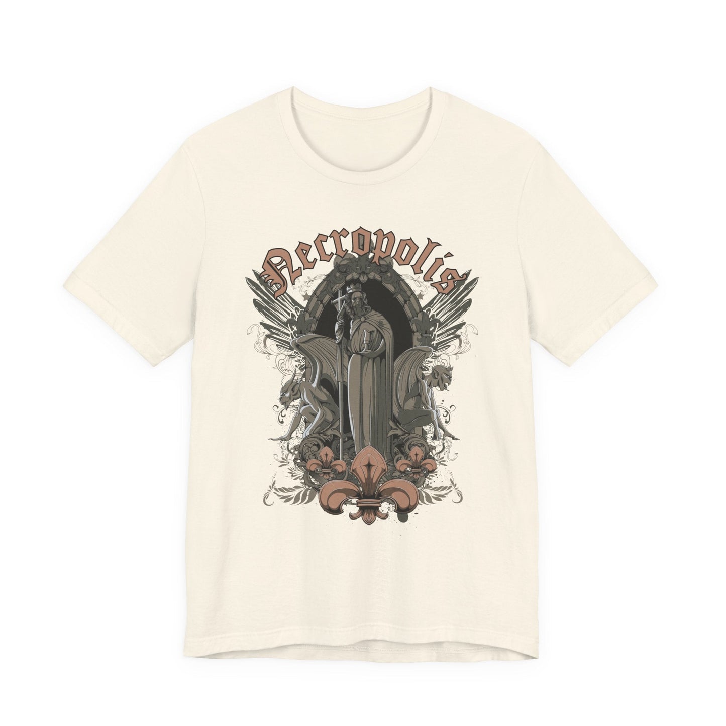 Gothic Skull Graphic Unisex Cotton T-Shirt r7