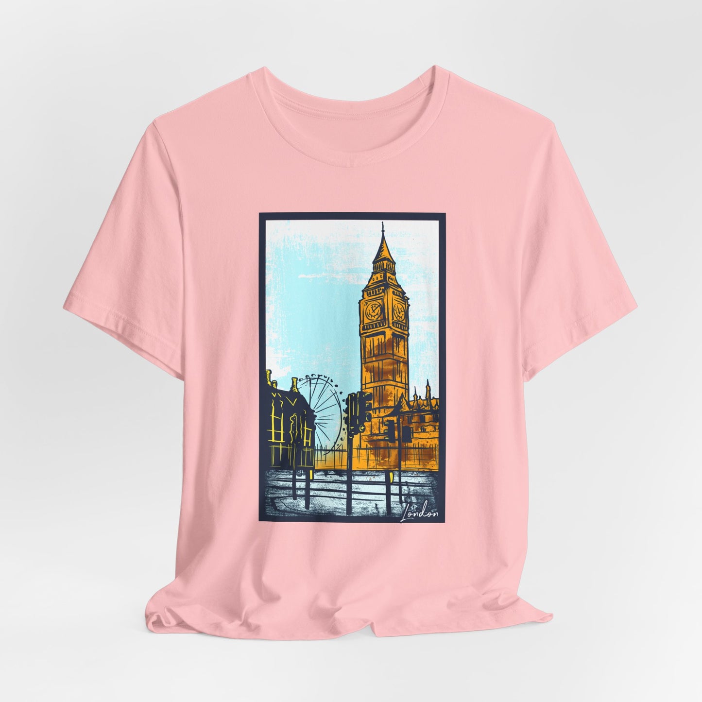 Retro Poster London Graphic Design Tee, London Shirt, Vintage Tees, Art Design T-Shirt, Graphic Tee, Retro Art Shirts