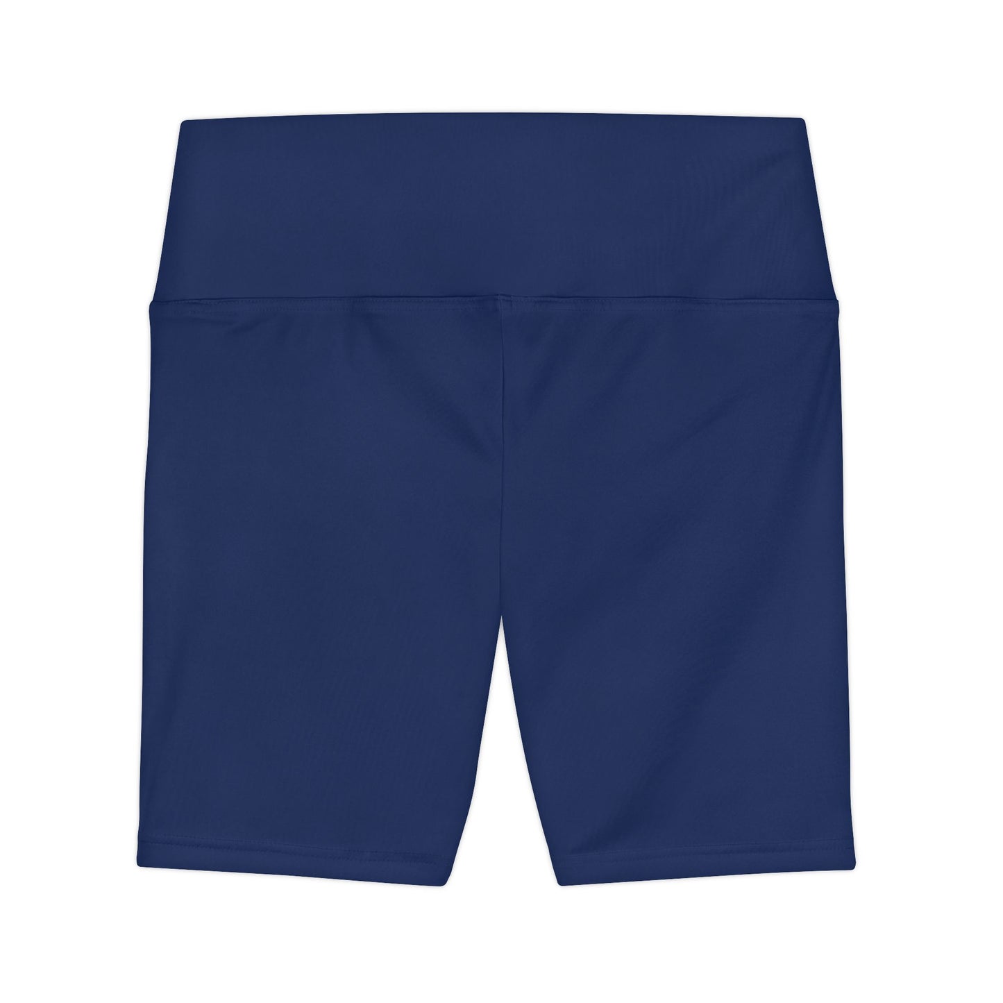 Twilight Indigo Women's Workout Shorts — Solid High-Waist Biker Shorts for Exercise & Everyday Wear