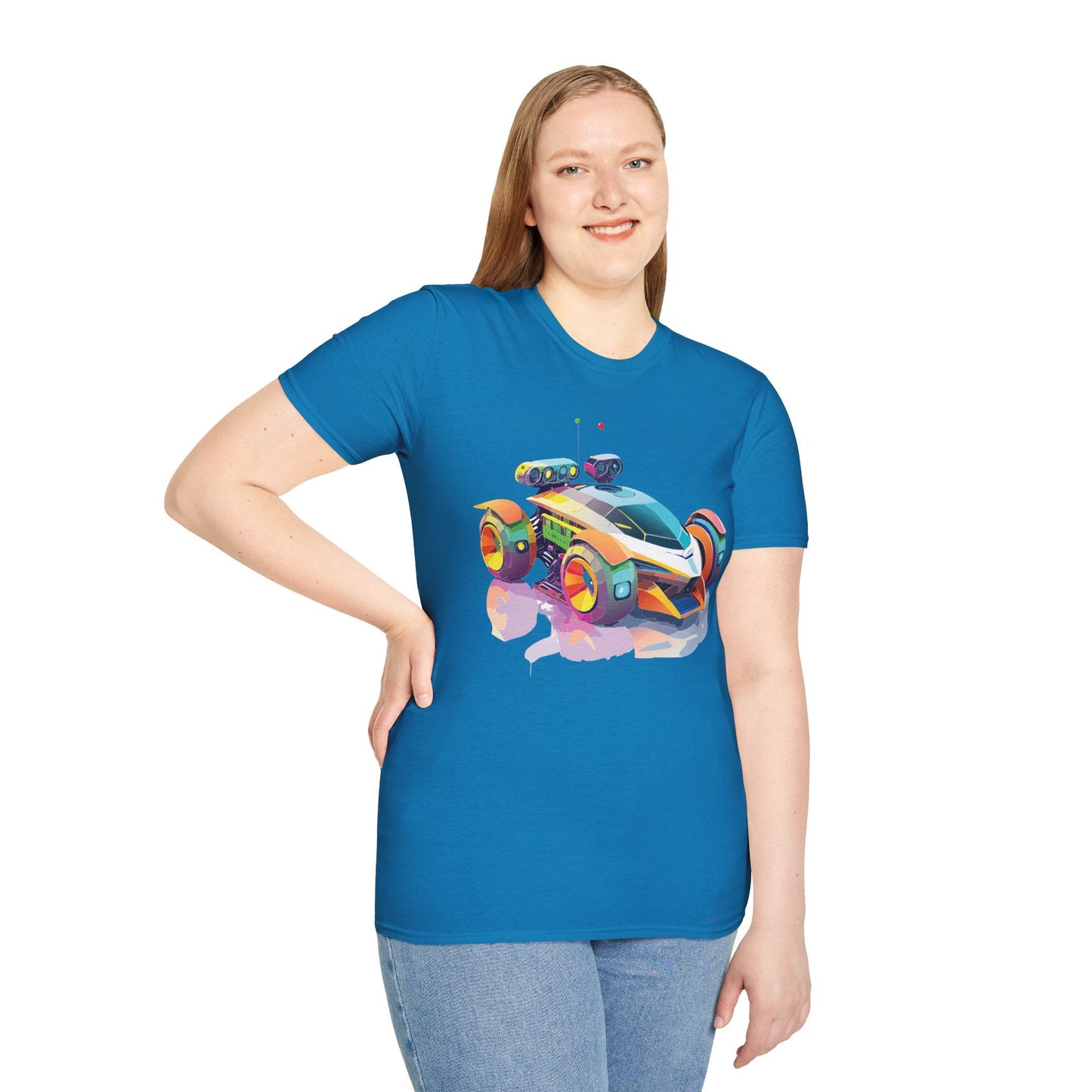 Car T Shirt Unisex Softstyle Tee With Cars Art Design Hot Wheels Edition Premium Cotton