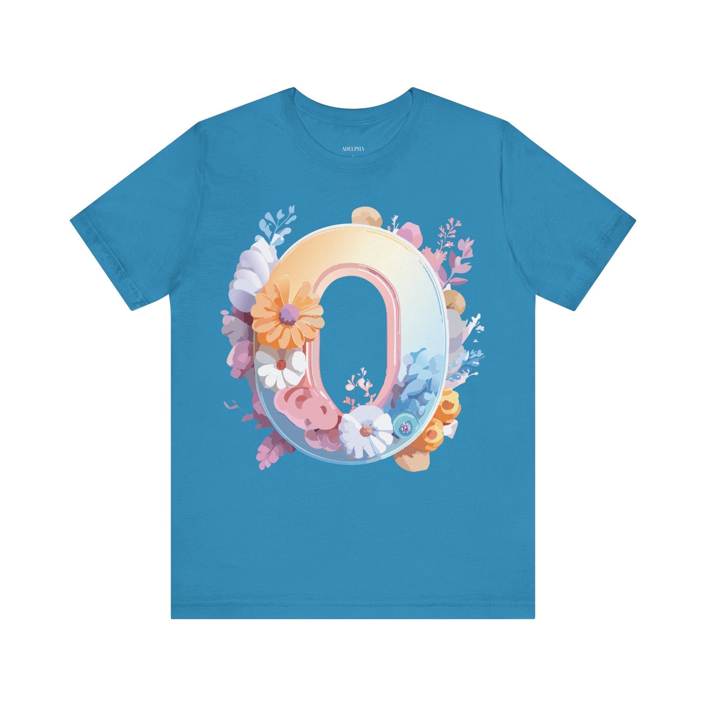 Letter O Shirt Unisex Graphic Tee Vintage Inspired Artwork By Adelpha Premium Short Sleeve