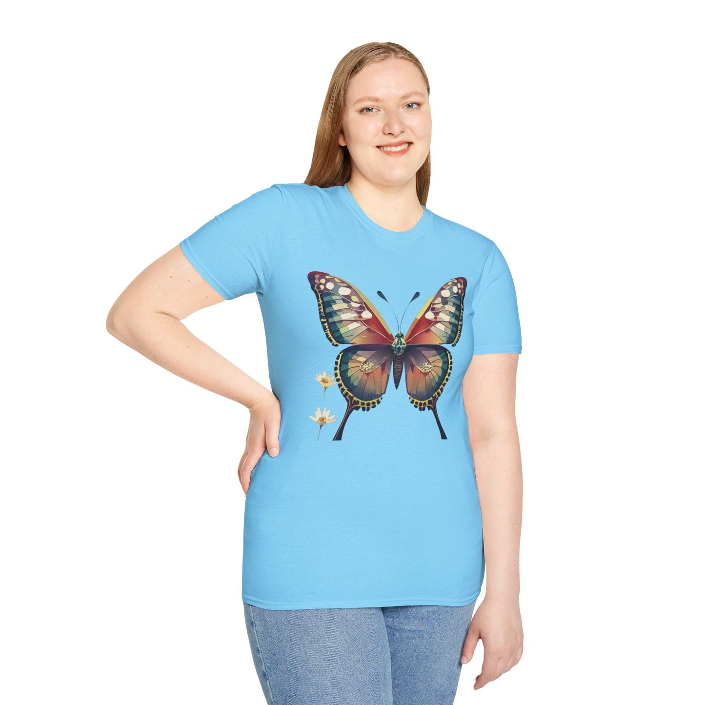 Unisex Butterfly Monarch Shirt Softstyle Tee Gildan 64000 Short Sleeve For Everyday Comfort