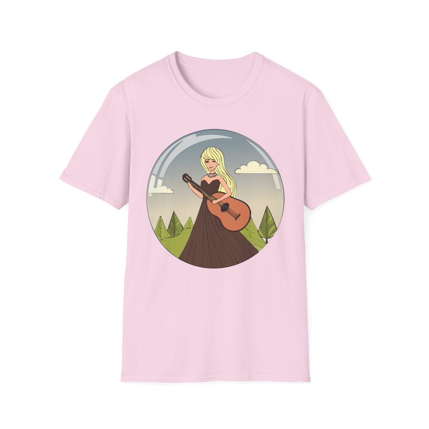 Womens Graphic T Shirt Art Design Tee Softstyle 100 Percent Ring Spun Cotton Short Sleeve