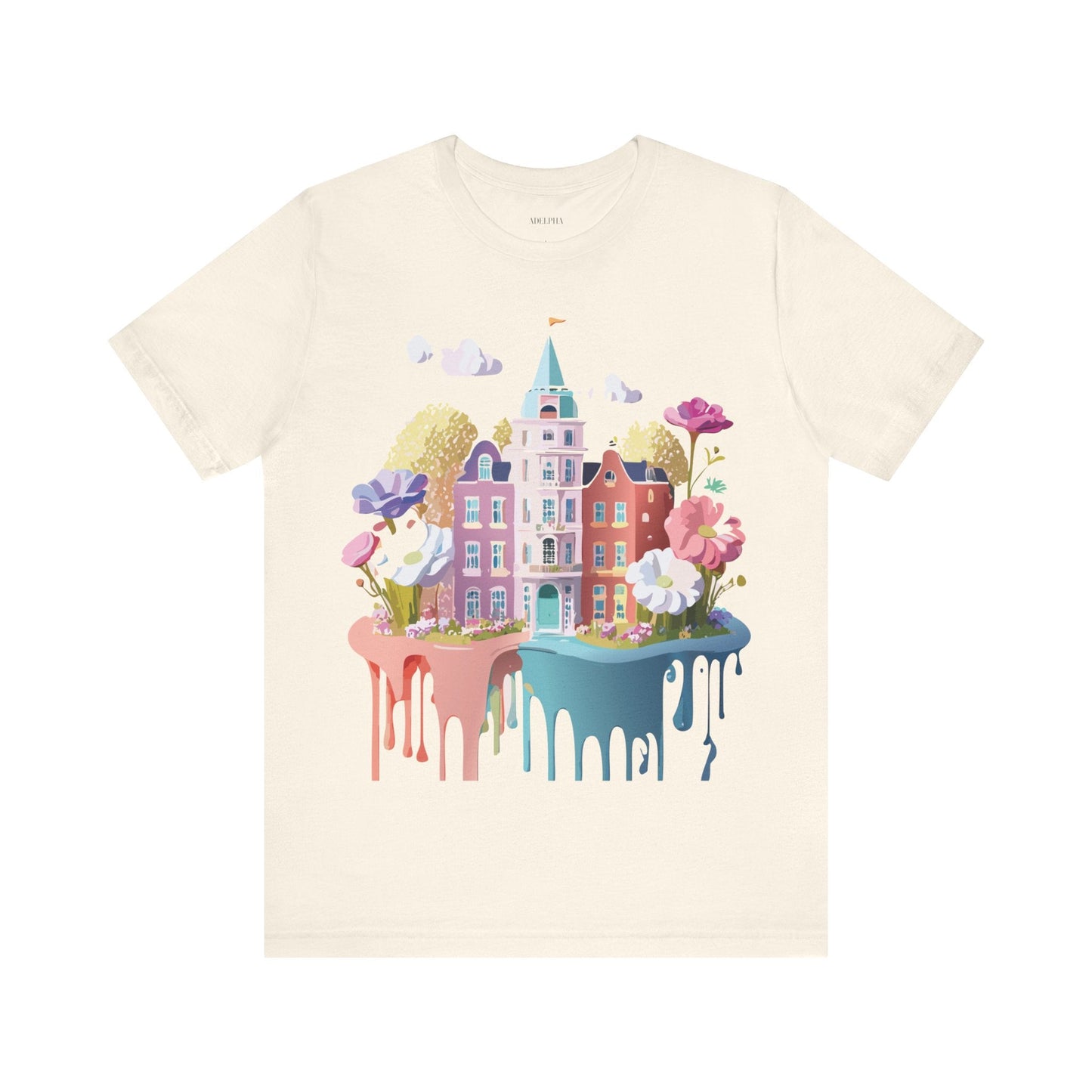 Amsterdam Tourist Shirt Graphic Tee Unisex Vintage Inspired Art Design by Adelpha Short Sleeve