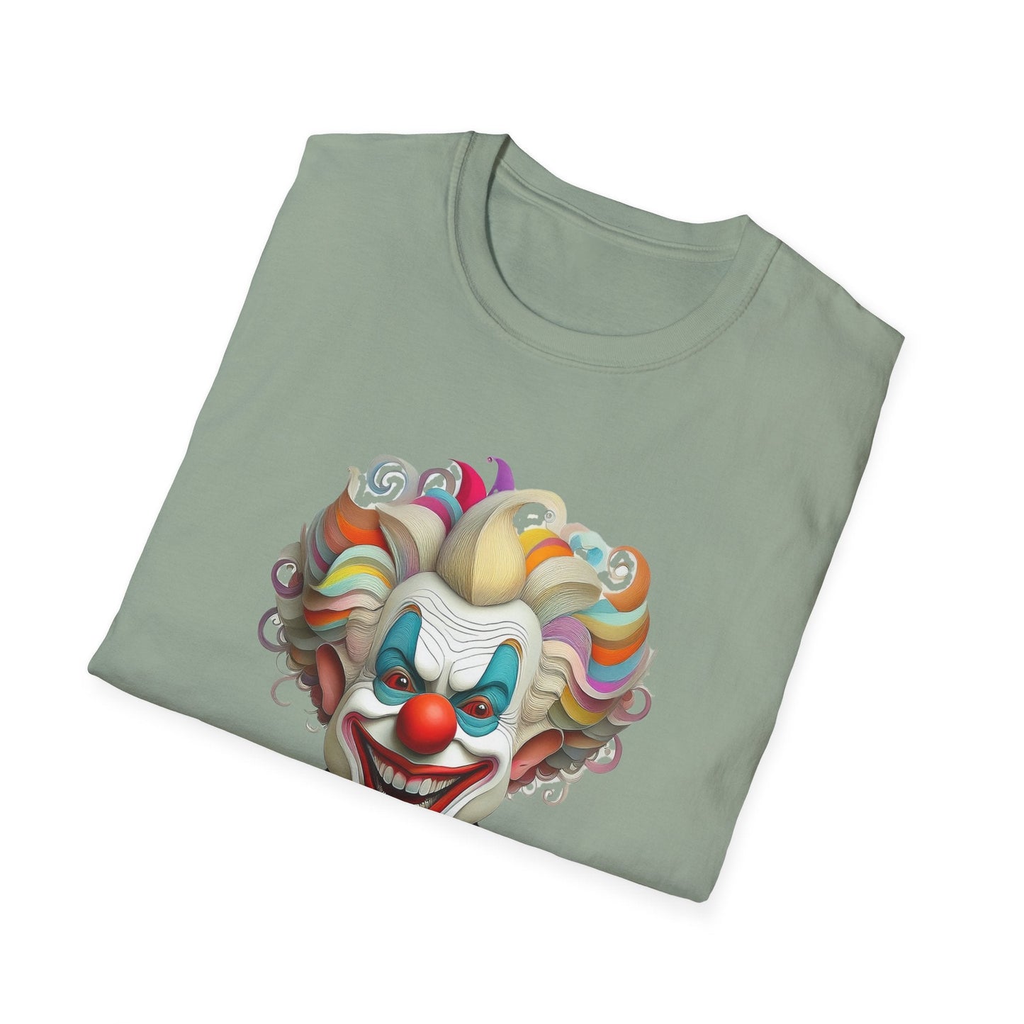 Clown Shirt Unisex T Shirt With Funny Man Circus Motif And Scary Man Design Graphic Print
