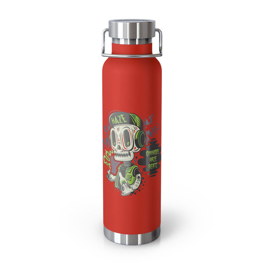 22oz Copper Insulated Water Bottle with Cartoon Design - CV80