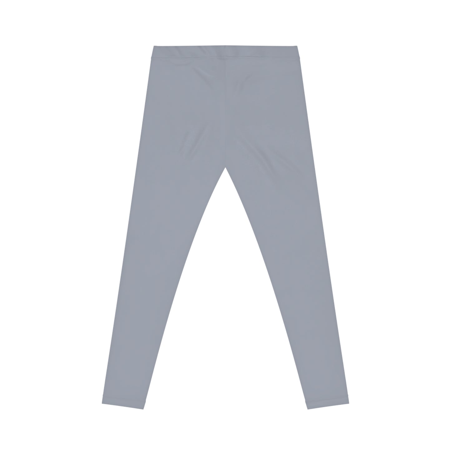 Foggy Blue Color Women's Poly-Span Casual Leggings XS-2XL