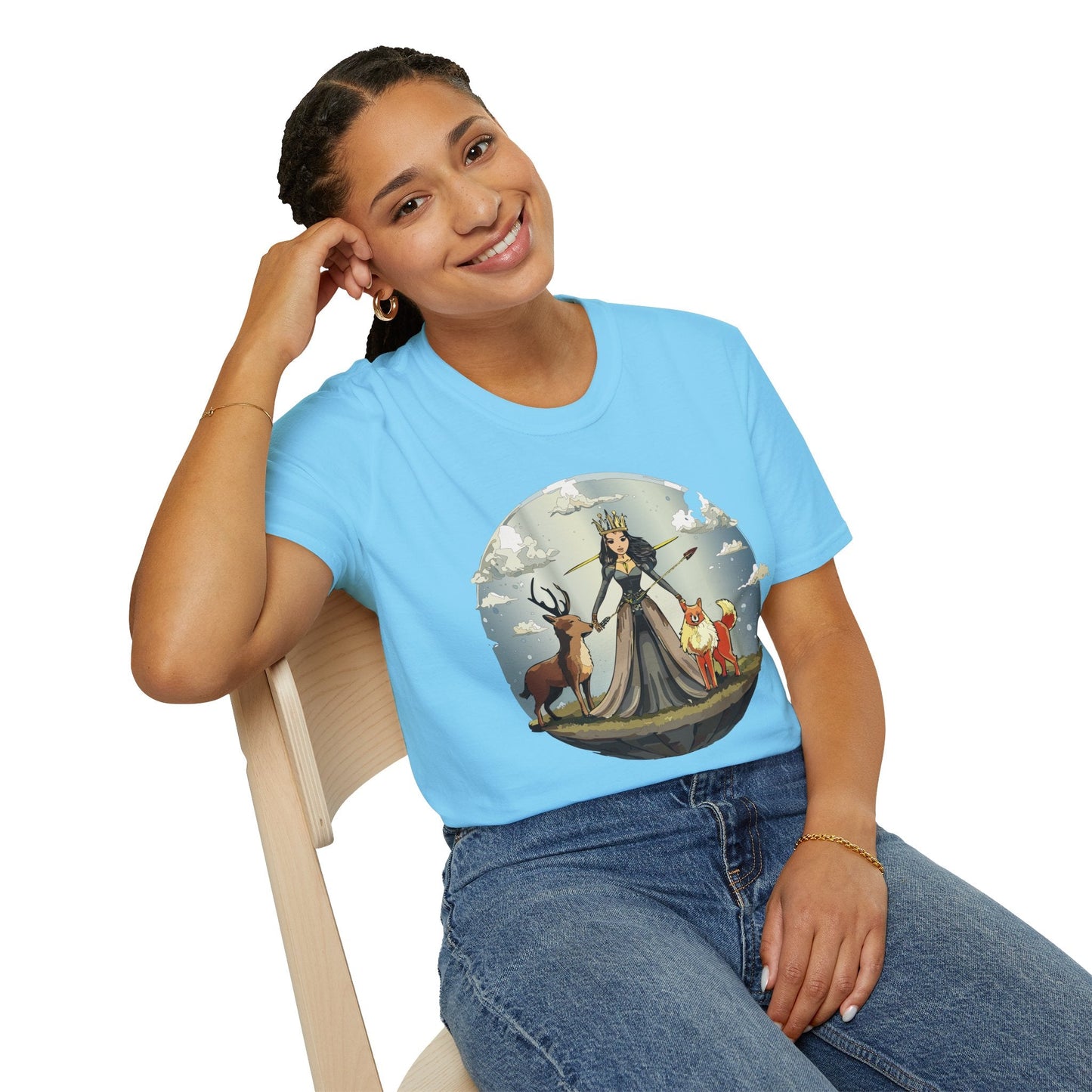 Womens Graphic T Shirt Art Design Tee Softstyle Gildan 64000 Cotton Comfort Fit Casual Wear