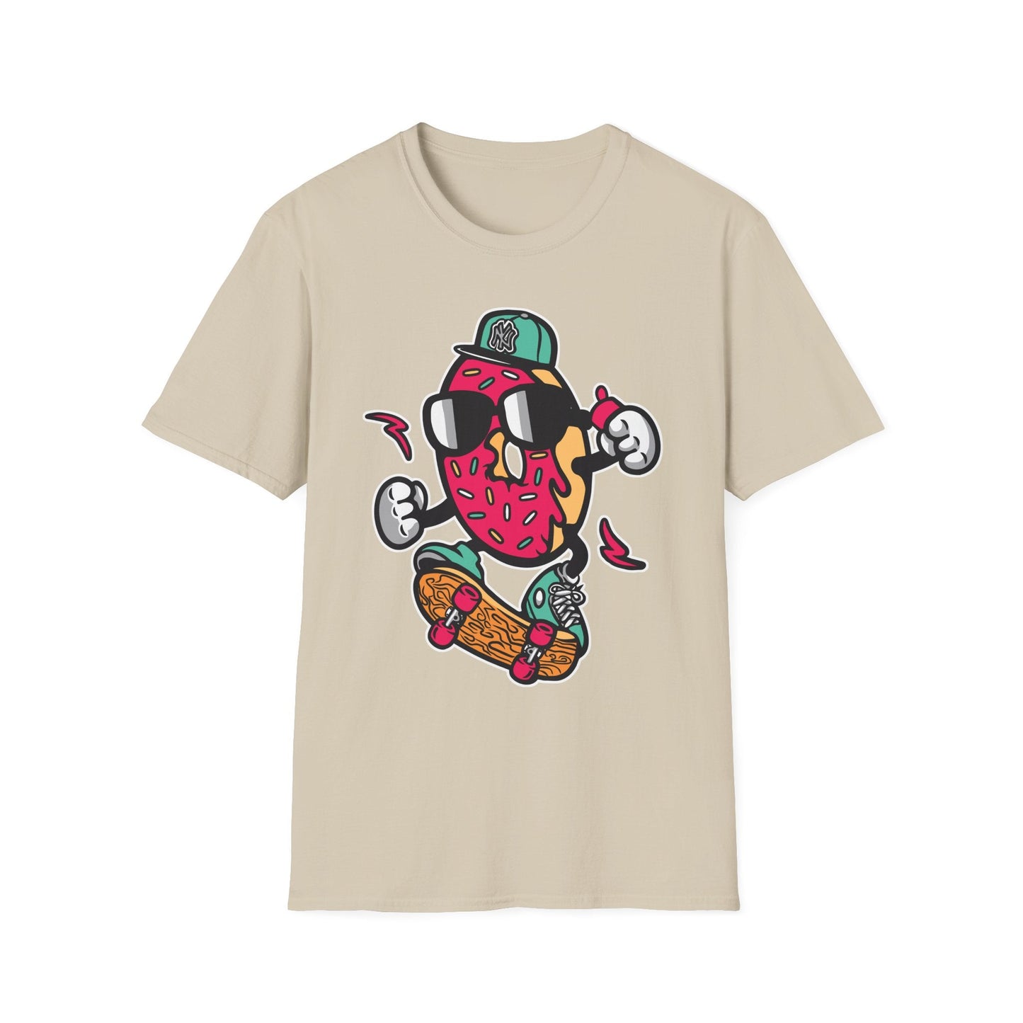 Cartoon T Shirt Animation Tee Funny Art Graphic Shirt Unisex Gildan Softstyle 64000