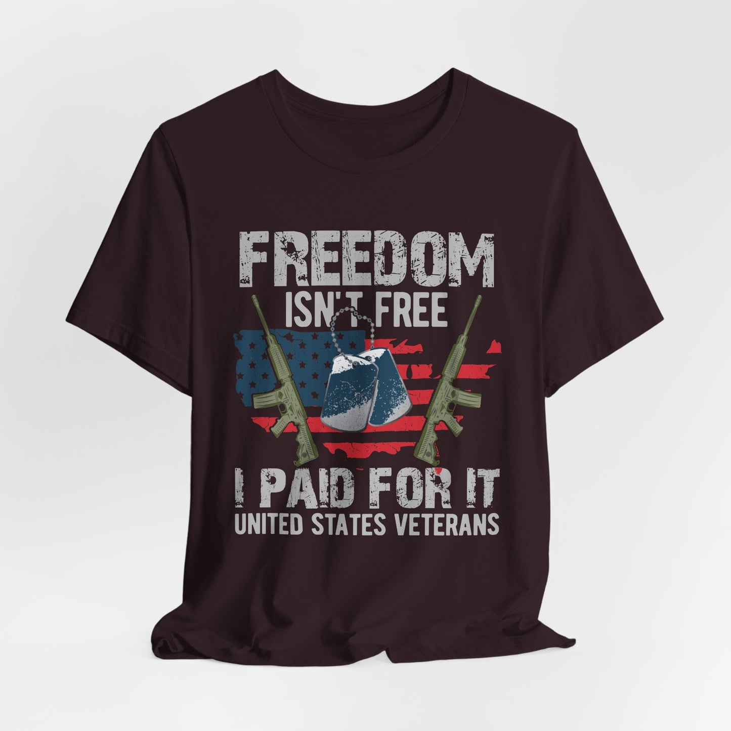 Army Veteran Patriotic Graphic Design Unisex Cotton T-Shirt v20