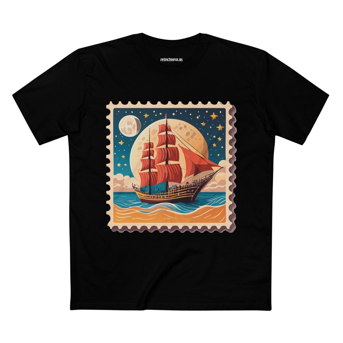 Stamp Shirt Postage Stamp Tee Unisex Premium Cotton Original Art Design By Retro2Nova