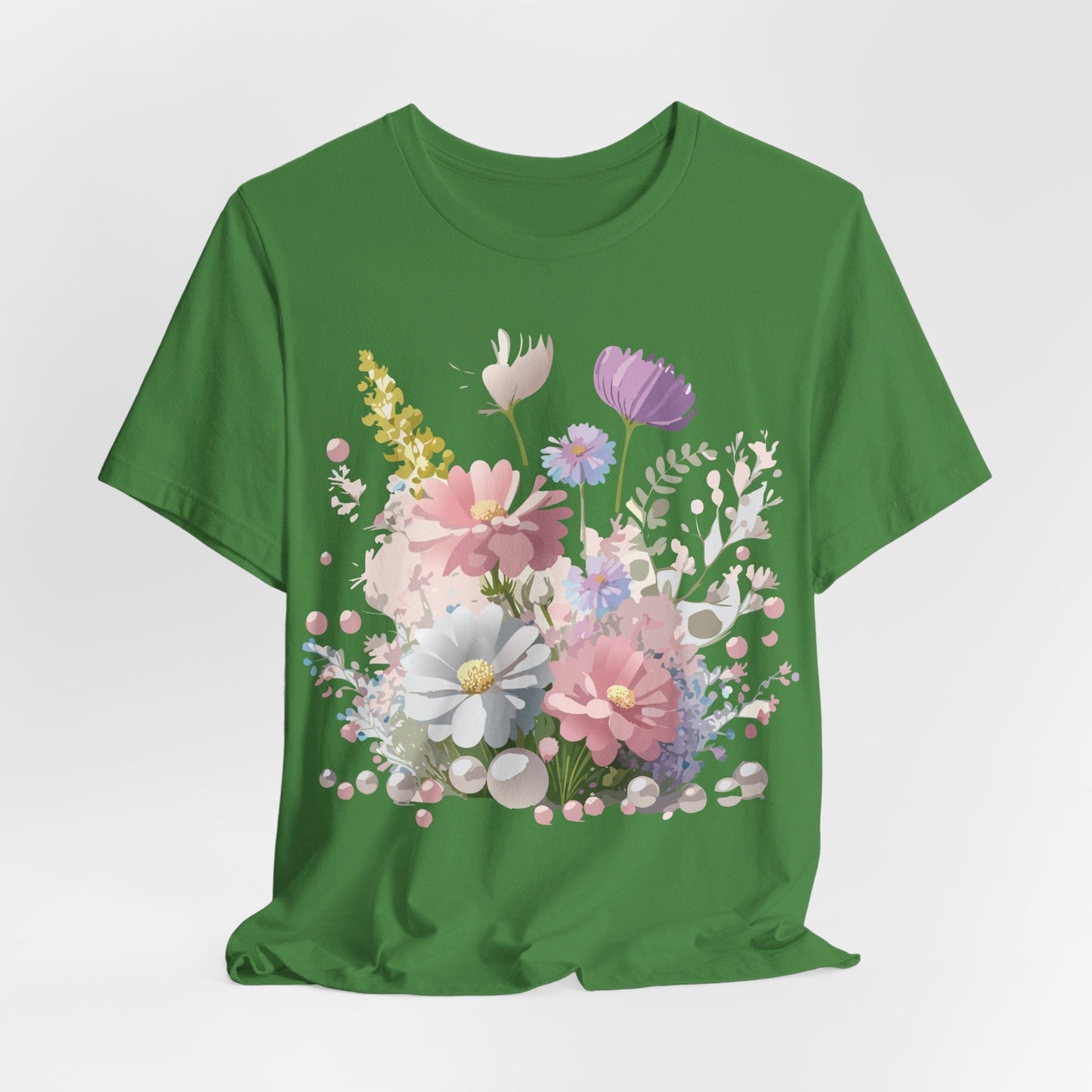 Adelpha Floral Graphic T Shirt Unisex Jersey Short Sleeve Art Design Vintage Inspired Premium