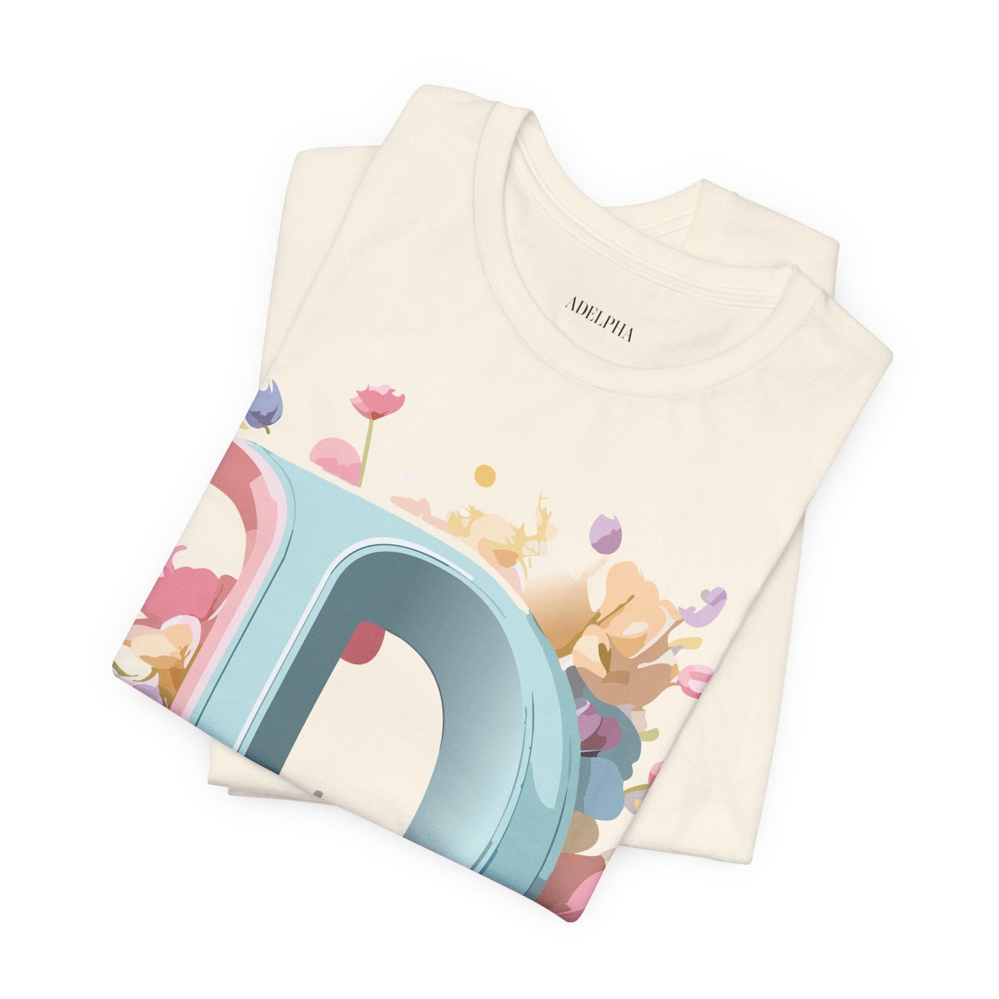 Letter D Graphic T Shirt Unisex Short Sleeve Art Design Tee By Adelpha Vintage Inspired Artwork