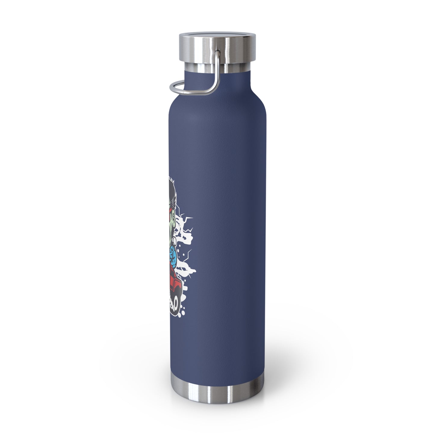 22 oz Copper Insulated Water Bottle with Cartoon Design - CV1