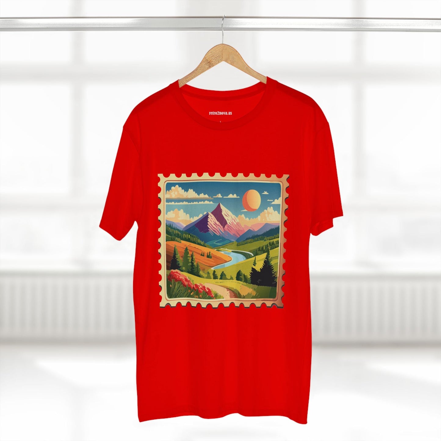 Stamp Shirt Postage Stamp Shirt PS36 Unisex Premium Cotton Tee With Original Art Design Retro2Nova