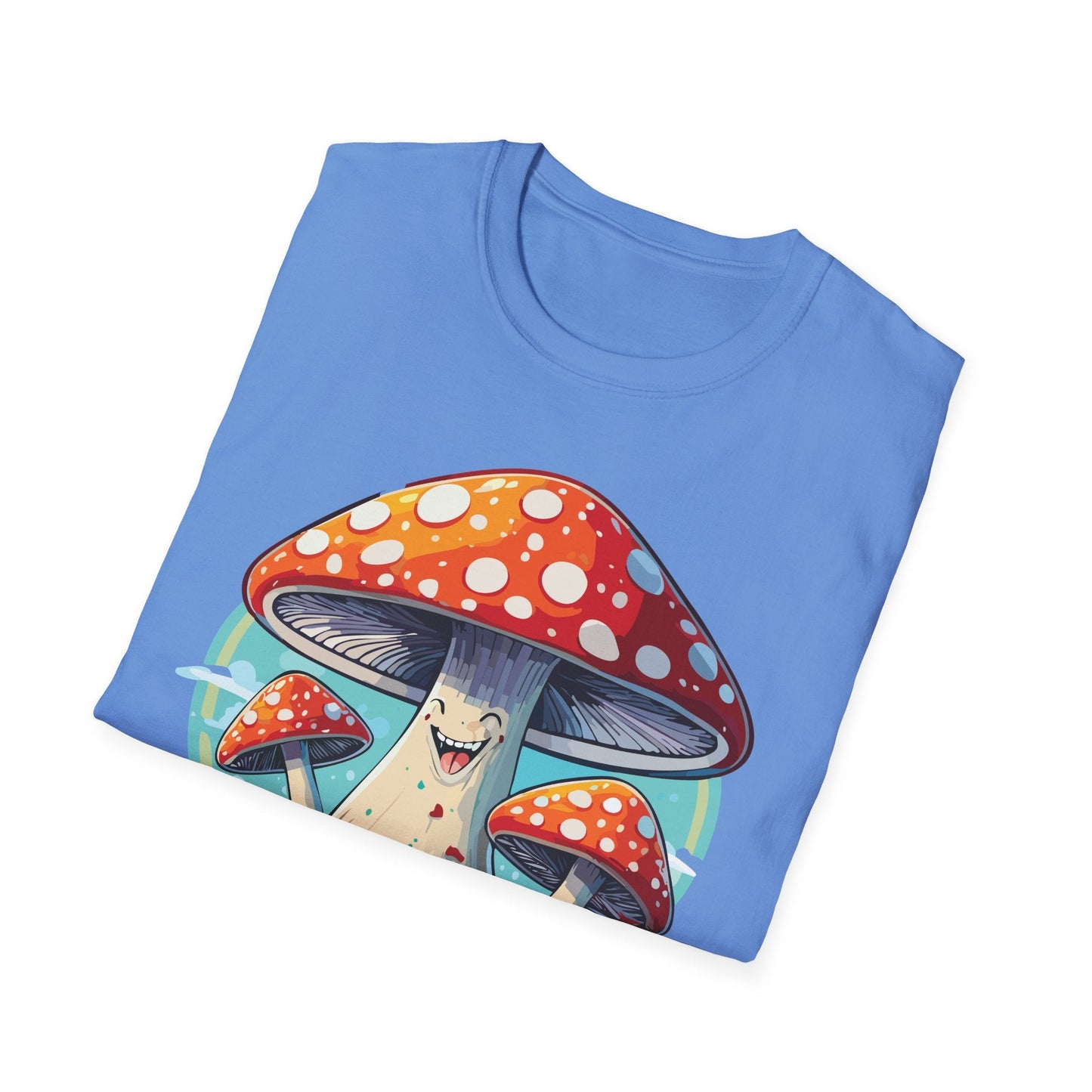Mashroom Tee Shirt Unisex Funny Mashroom Design Softstyle Cotton Tee For Everyday Comfort
