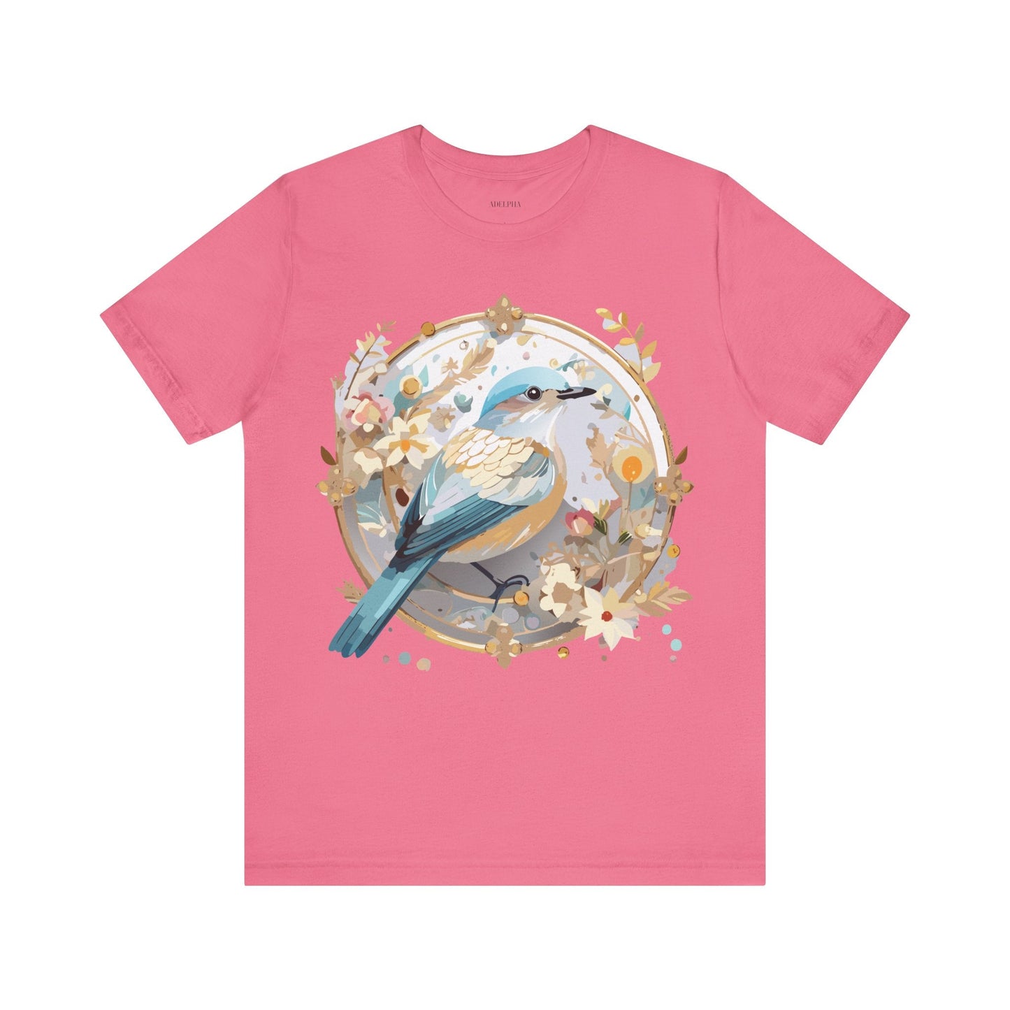 Adelpha Medallion Graphic T Shirt Unisex Short Sleeve Vintage Inspired Art Design
