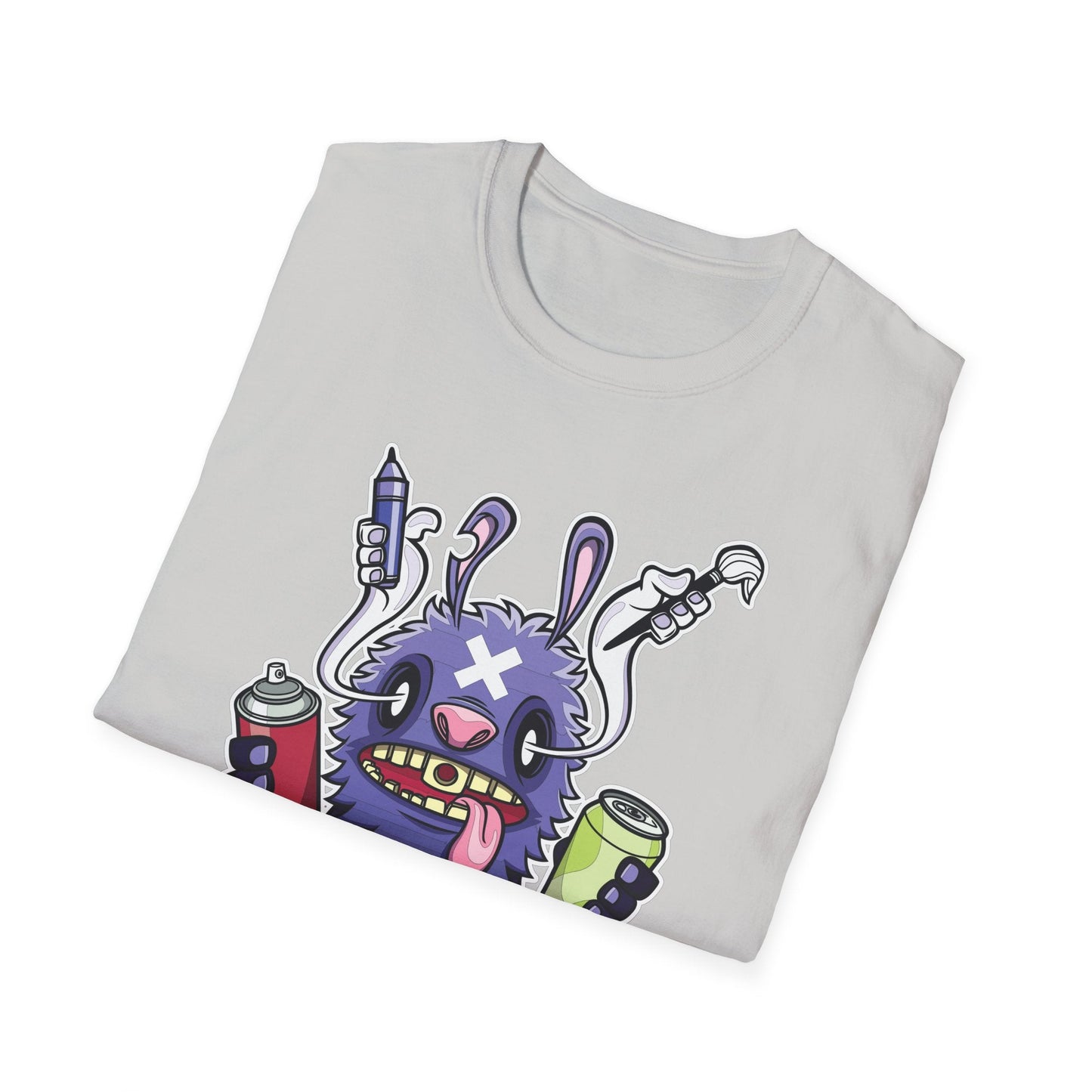 Cartoon T Shirt Animation T Shirt Funny Tee Shirt Unisex Softstyle Gildan 64000 Art Design