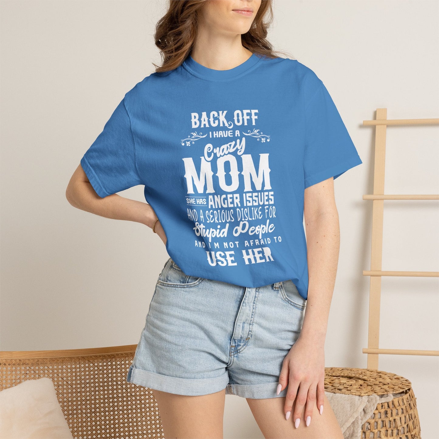 Mom T-shirt Mother's Day Mama Tee Unisex Comfort Colors Garment-Dyed Cotton h34