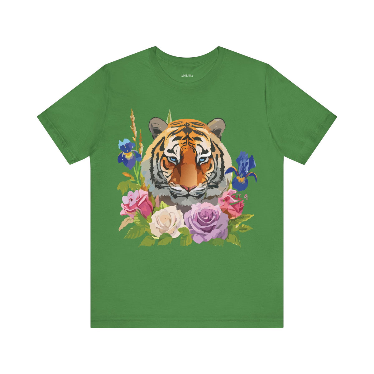 Tiger Graphic Unisex Cotton Bella+Canvas Tee with Art Animal Design d92