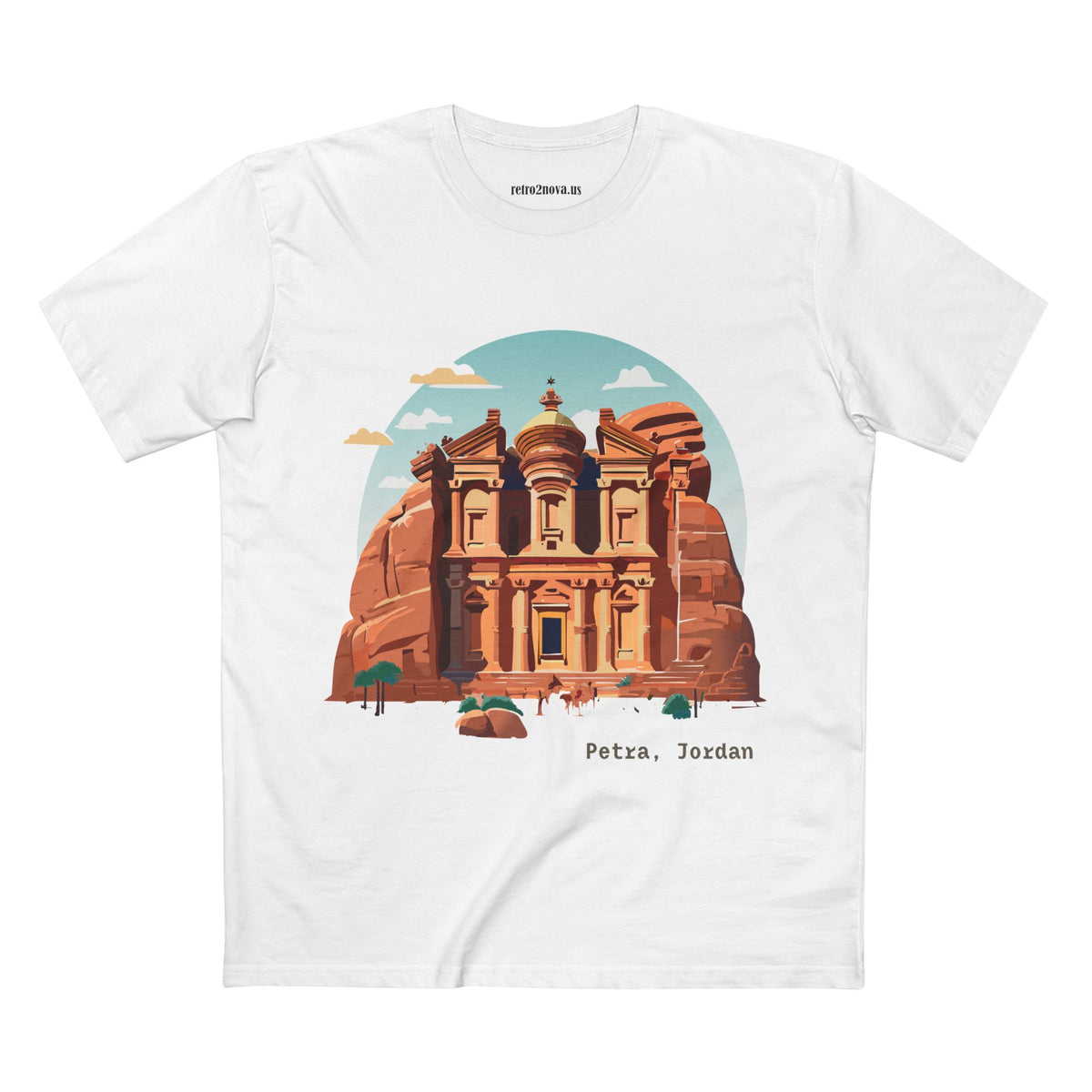 Petra Jordan illustration T-Shirt | Travel souvenir tee