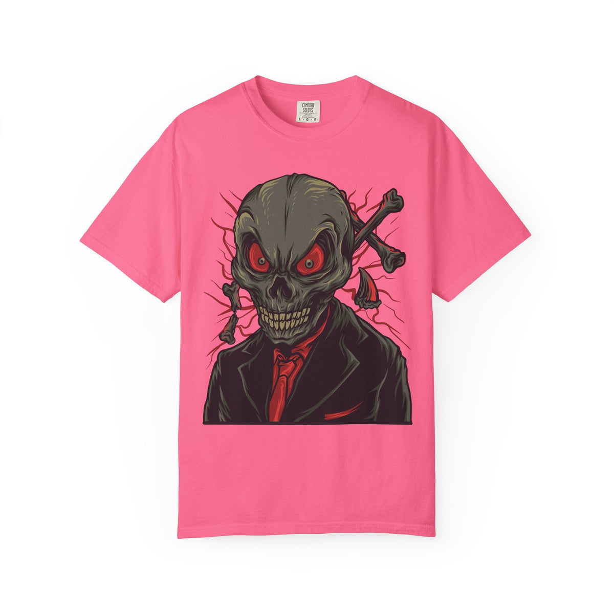 Camiseta unisex de algodón con calavera 
