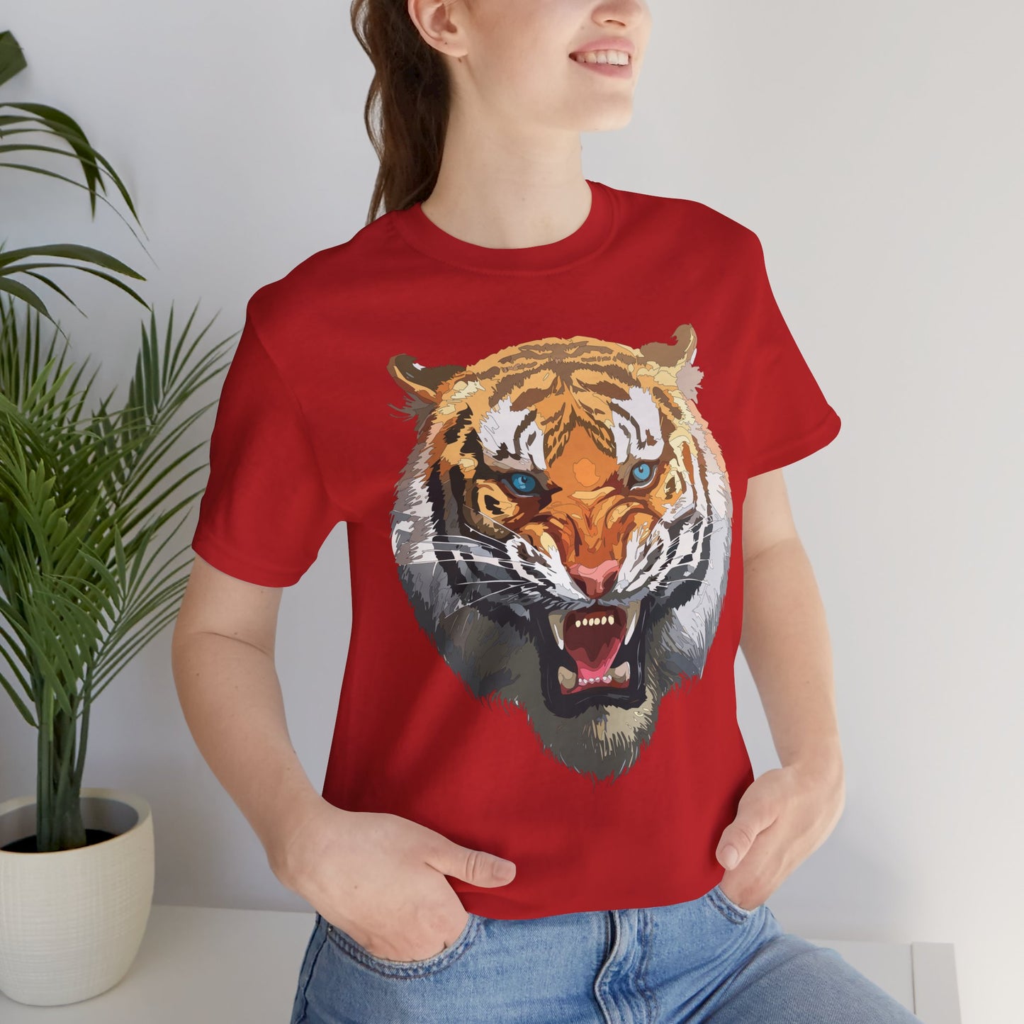 Tiger Shirt, Animal Shirt, T-Shirt with Tiger, Art Design Tee, Wild Animals Tees, Safari T-Shirt, Graphic Design Tee 15