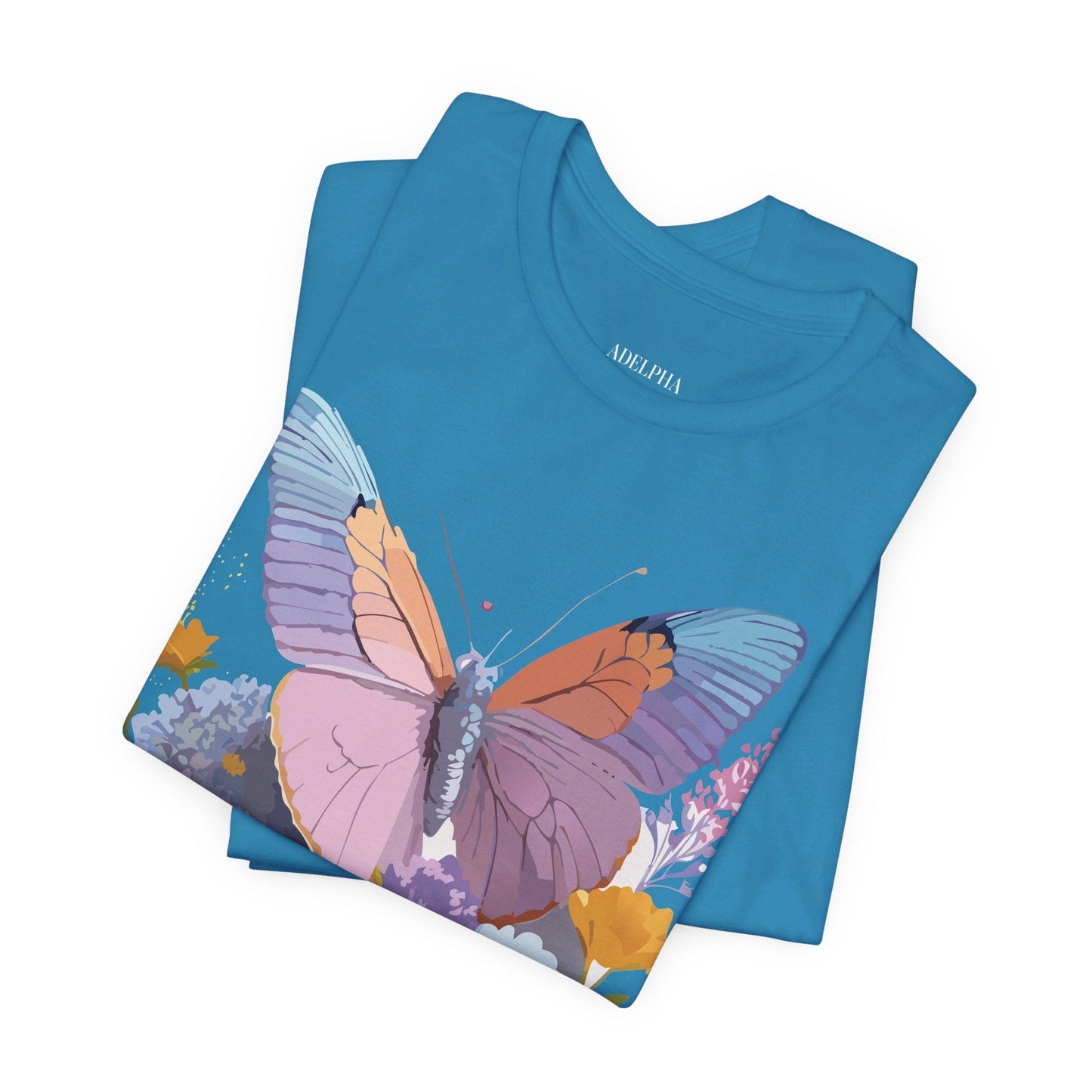 Butterfly Graphic Tee Unisex Short Sleeve Vintage Inspired Art Adelpha
