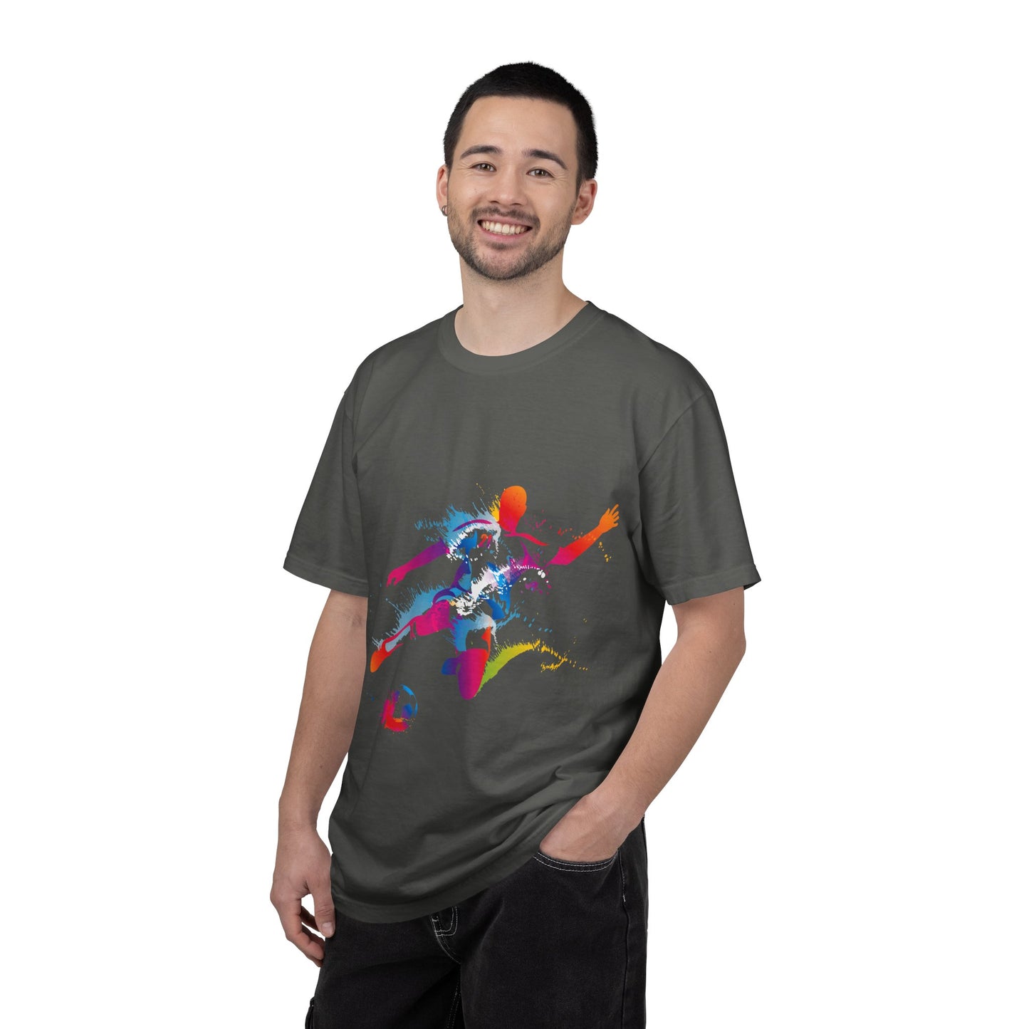 Sports Graphic Unisex T-Shirt Garment Dyed Cotton Relaxed Fit Comfort Colors 4