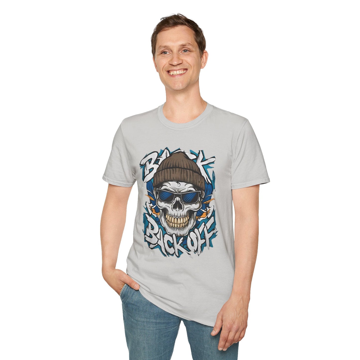 Gildan Softstyle Skull Tee Shirt Unisex Skeleton Design 100 Percent Cotton Graphic Tee