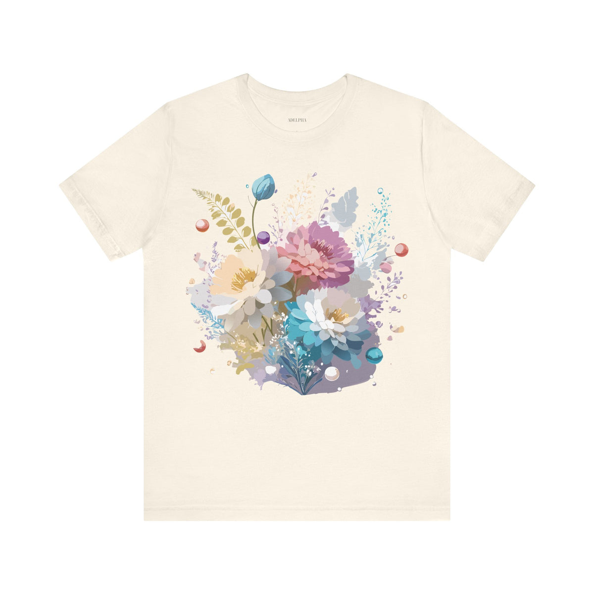 Floral Graphic Tee Shirt - Bella+Canvas Unisex 100 Cotton 8